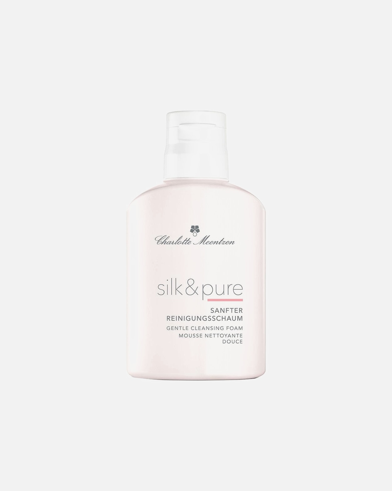 Pianka do mycia twarzy dla Kobieta Charlotte Meentzen Silk & Pure Łagodna pianka oczyszczająca 100 ml