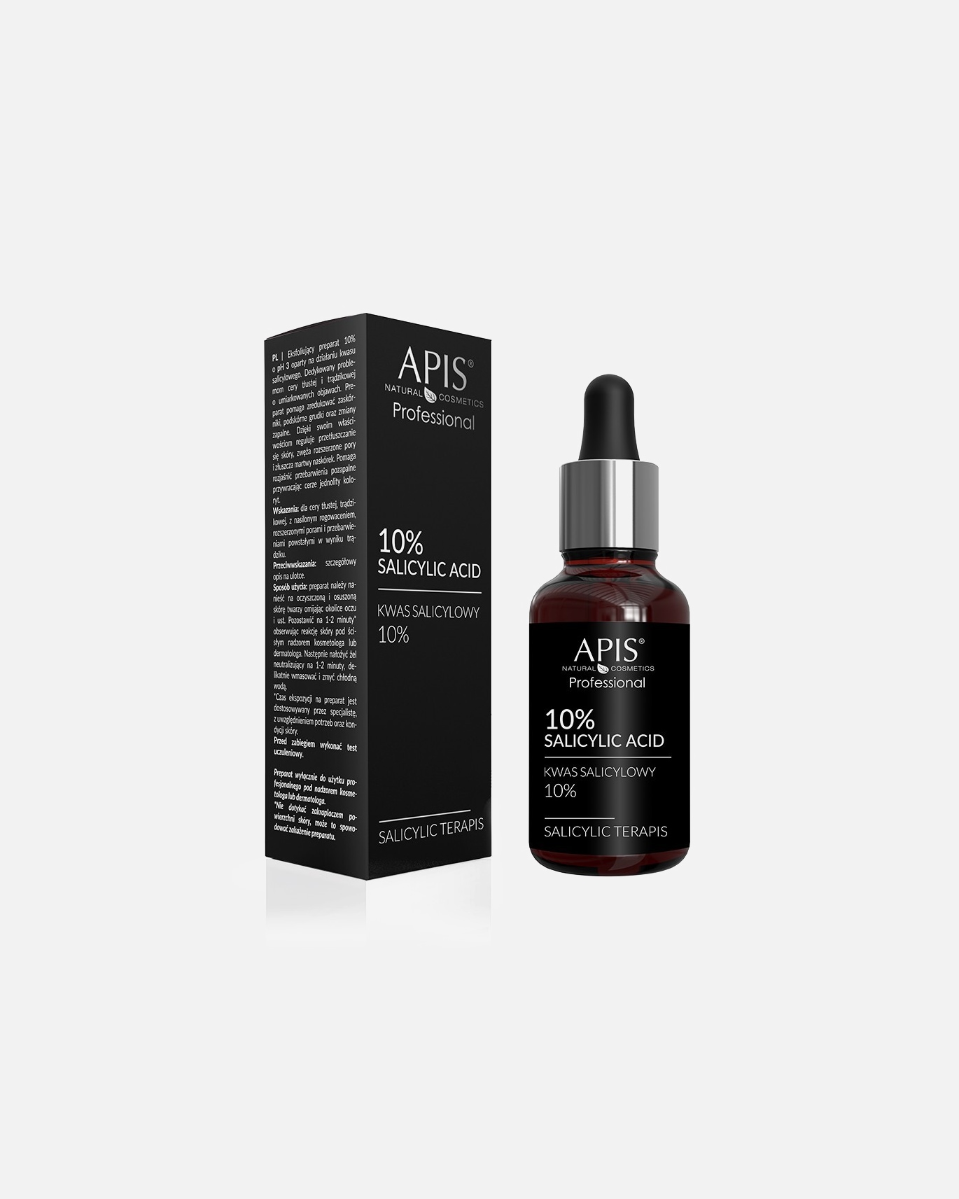 Serum w ampułkach dla Unisex Apis KWAS SALICYLOWY 10% 30ml 30 ml