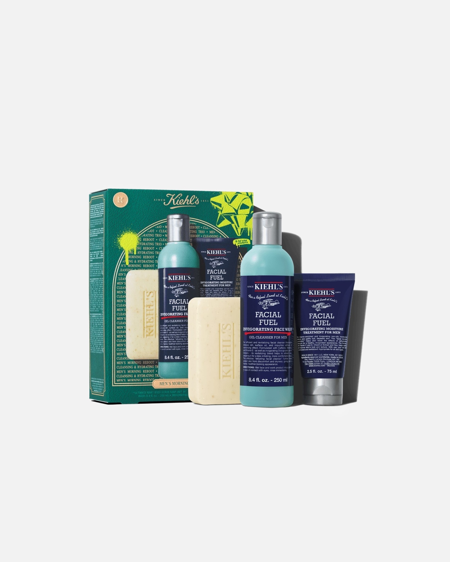 Zestaw do pielęgnacji twarzy dla Mężczyzna Kiehl`s Kiehl's, MEN'S ENERGIZING ESSENTIALS, zestaw kosmetyków dla mężczyzn 1 szt.