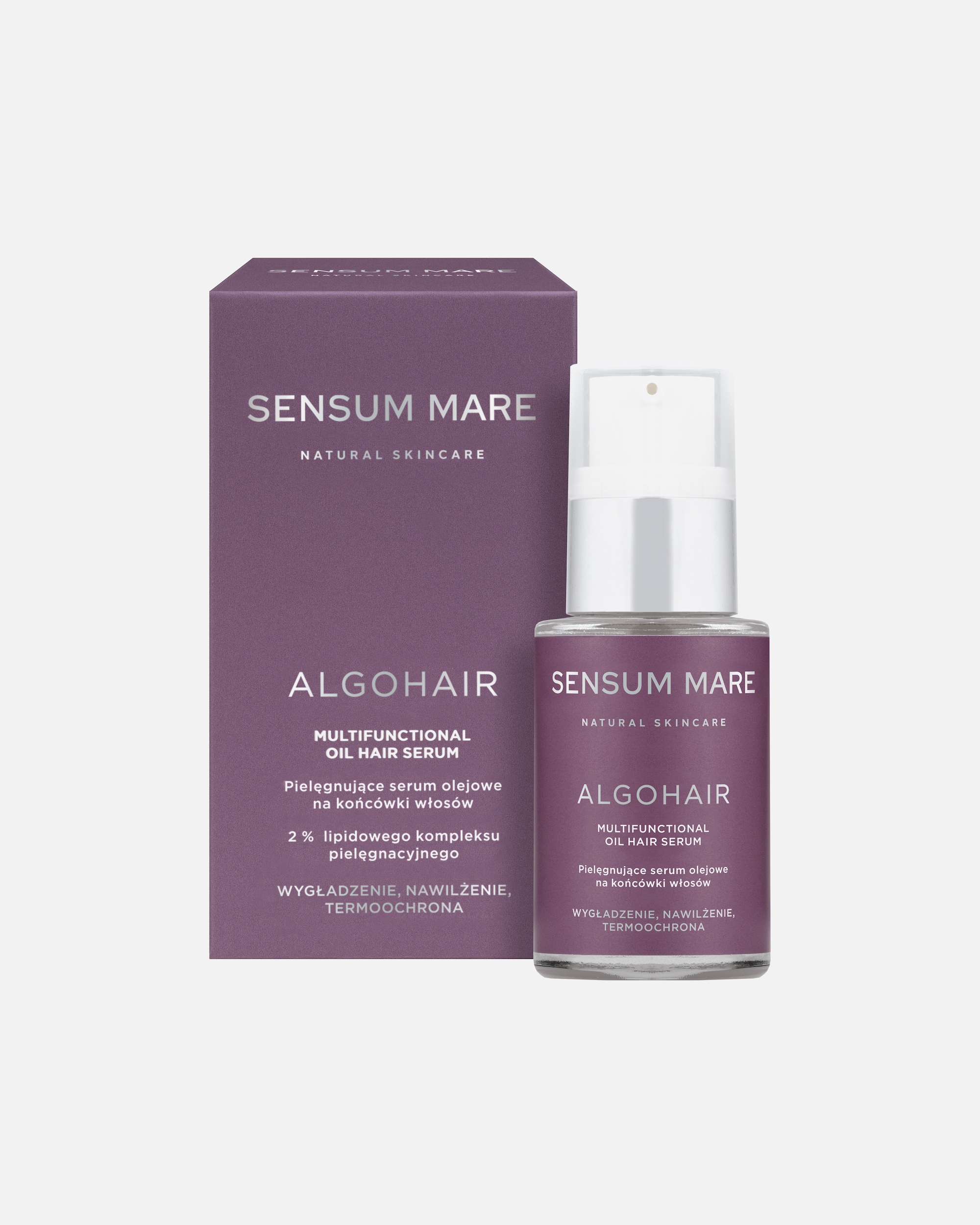 Pielegnujące serum na końcówki włosów (15 ml) w prezencie przy zakupie kosmetyków marki Sensum Mare za min. 129 zł.