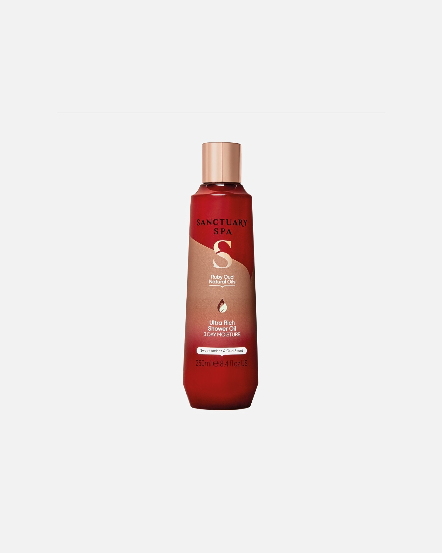 Olejek do ciała dla Unisex Sanctuary Spa Ruby Oud Natural Oils Ultra Rich Shower Oil 250 ml