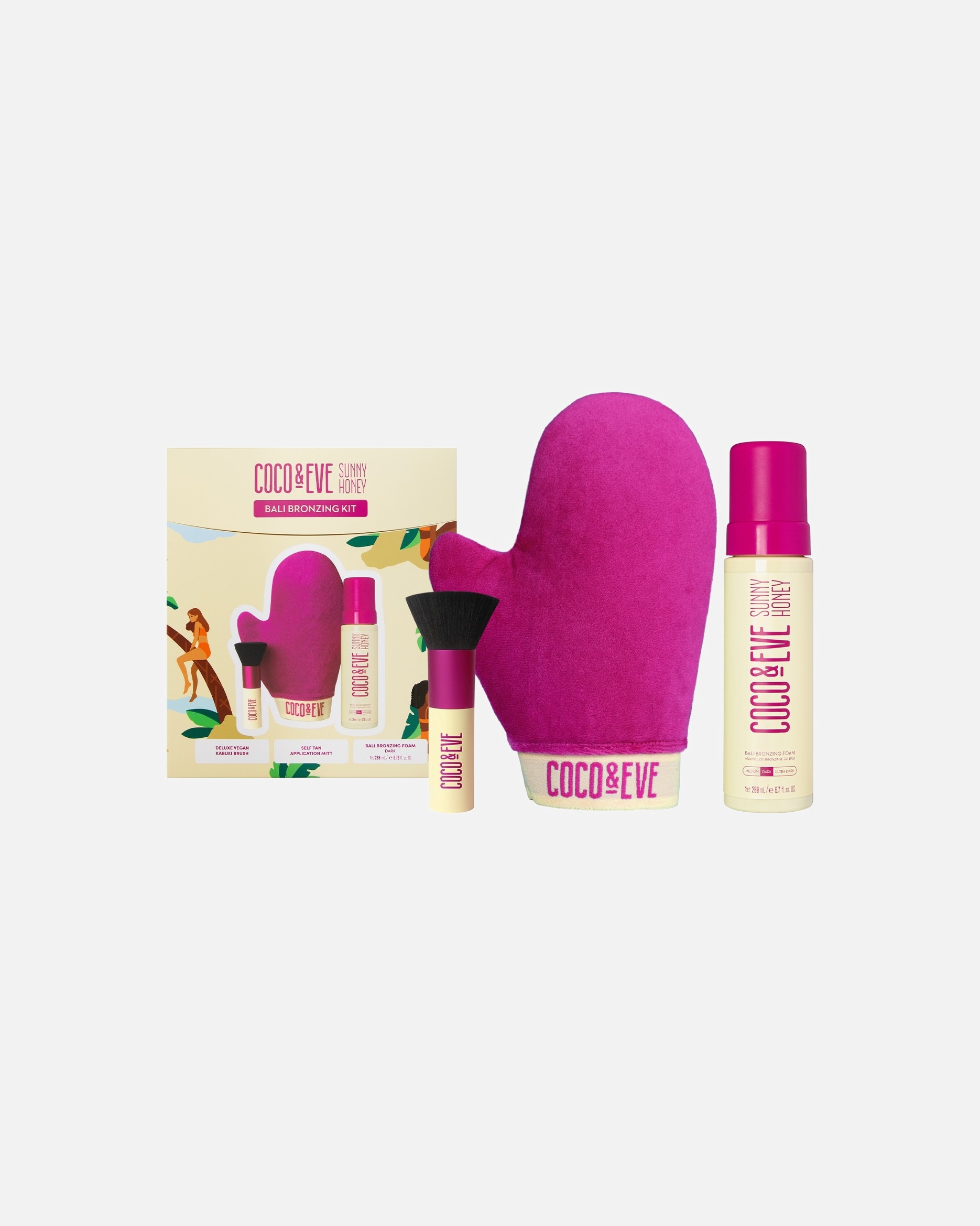 Samoopalacz dla Unisex Coco & Eve Bali Bronzing Kit (Dark)