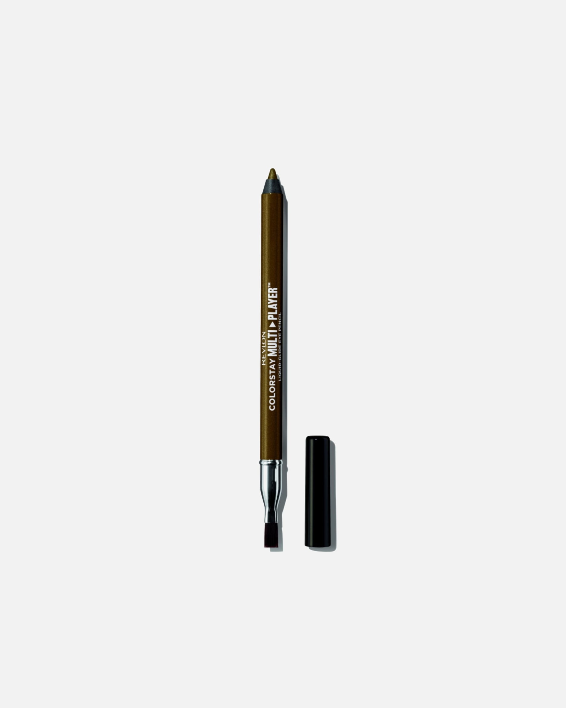 Eyeliner dla Unisex Revlon ColorStay™ Revlon ColorStay Multiplayer Liquid-Glide Eye Pencil, uniwersalna kredka do oczu ze zintegrowanym pędzelkiem do blendowania, wodoodporna, 405 Fortress 0.9 g