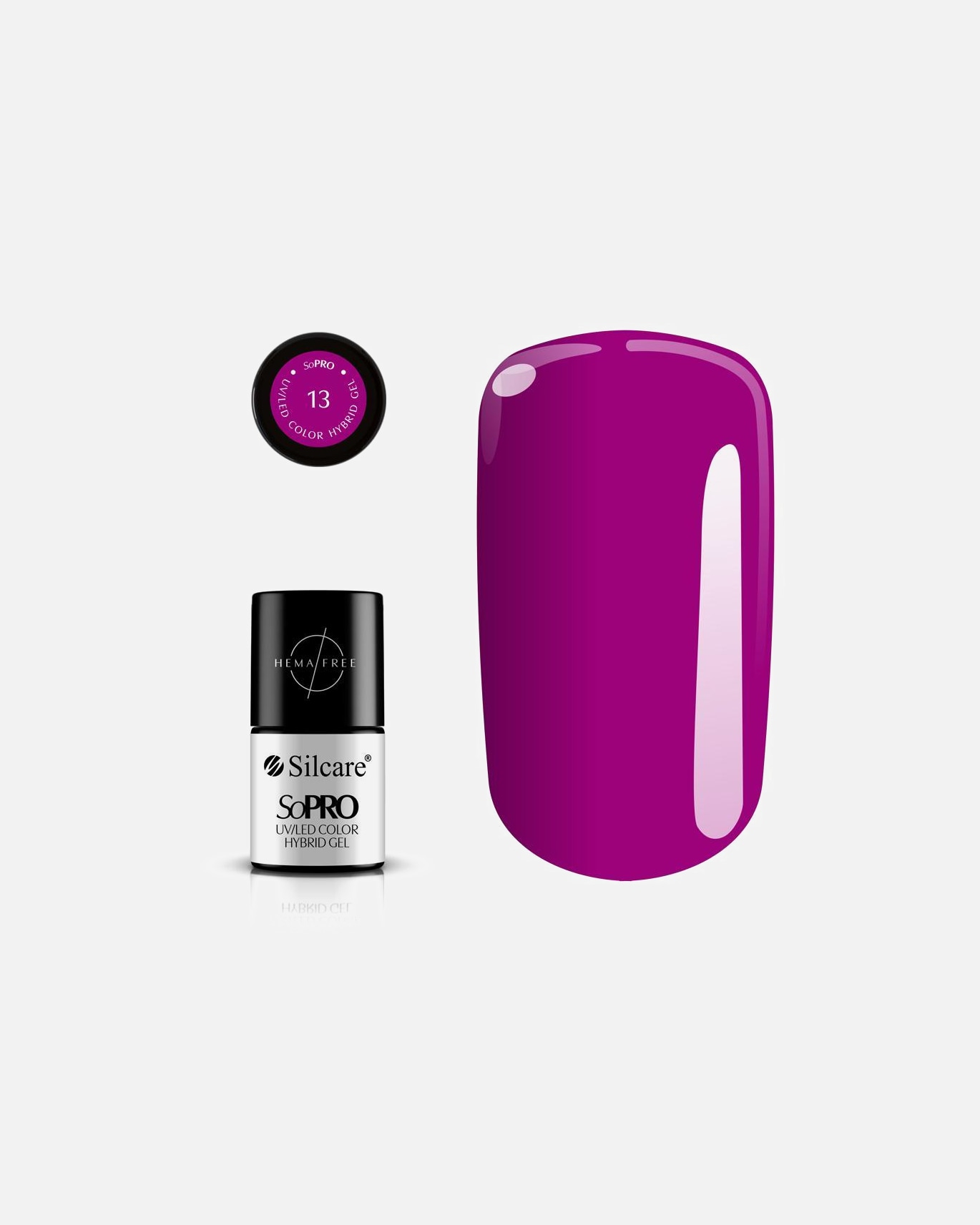 Żel do paznokci dla Unisex Silcare SoPro UV/LED Color Hybrid Gel 13