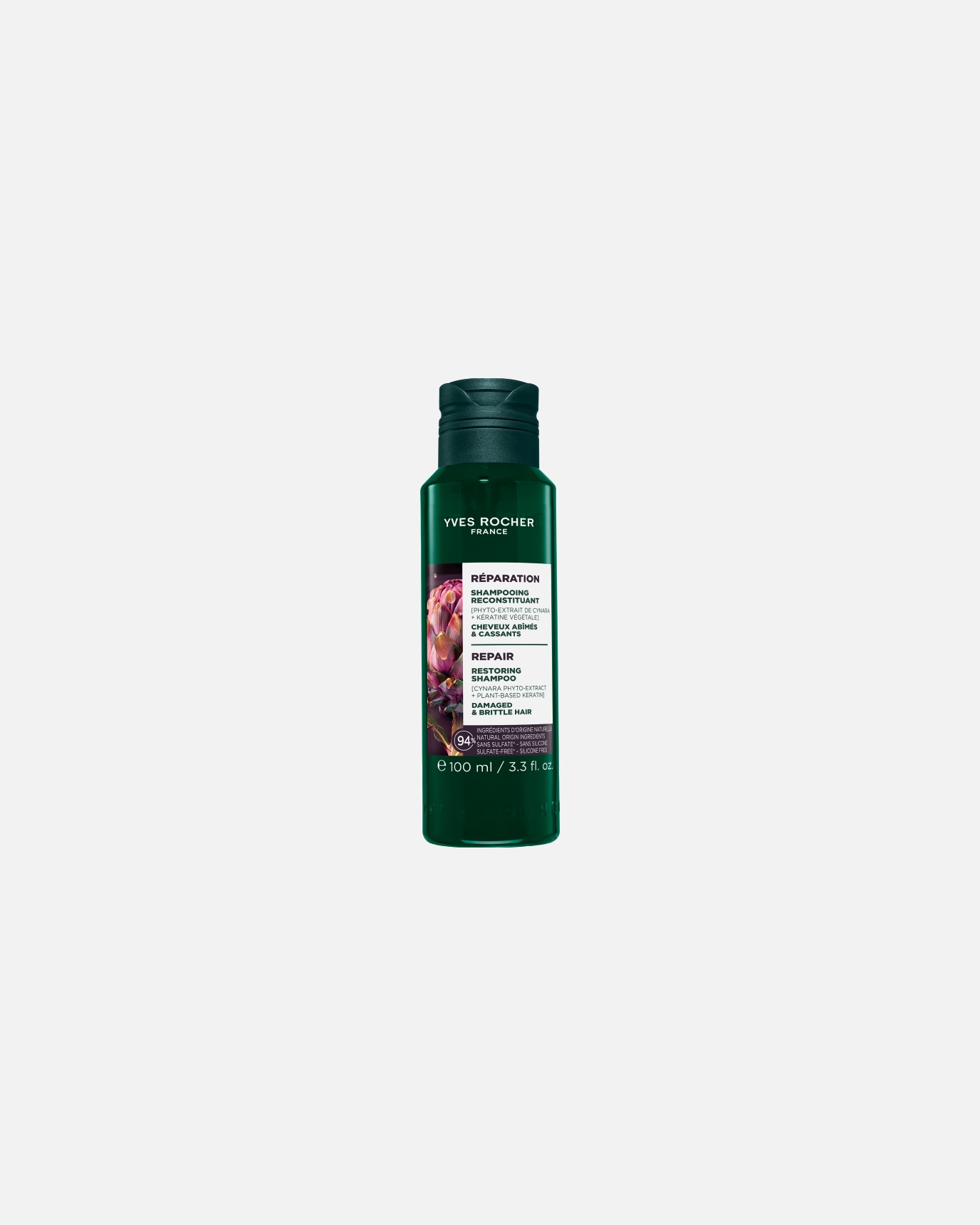 Szampon do włosów dla Unisex Yves Rocher Szampon regenerujący z karczochem bio 100 ml