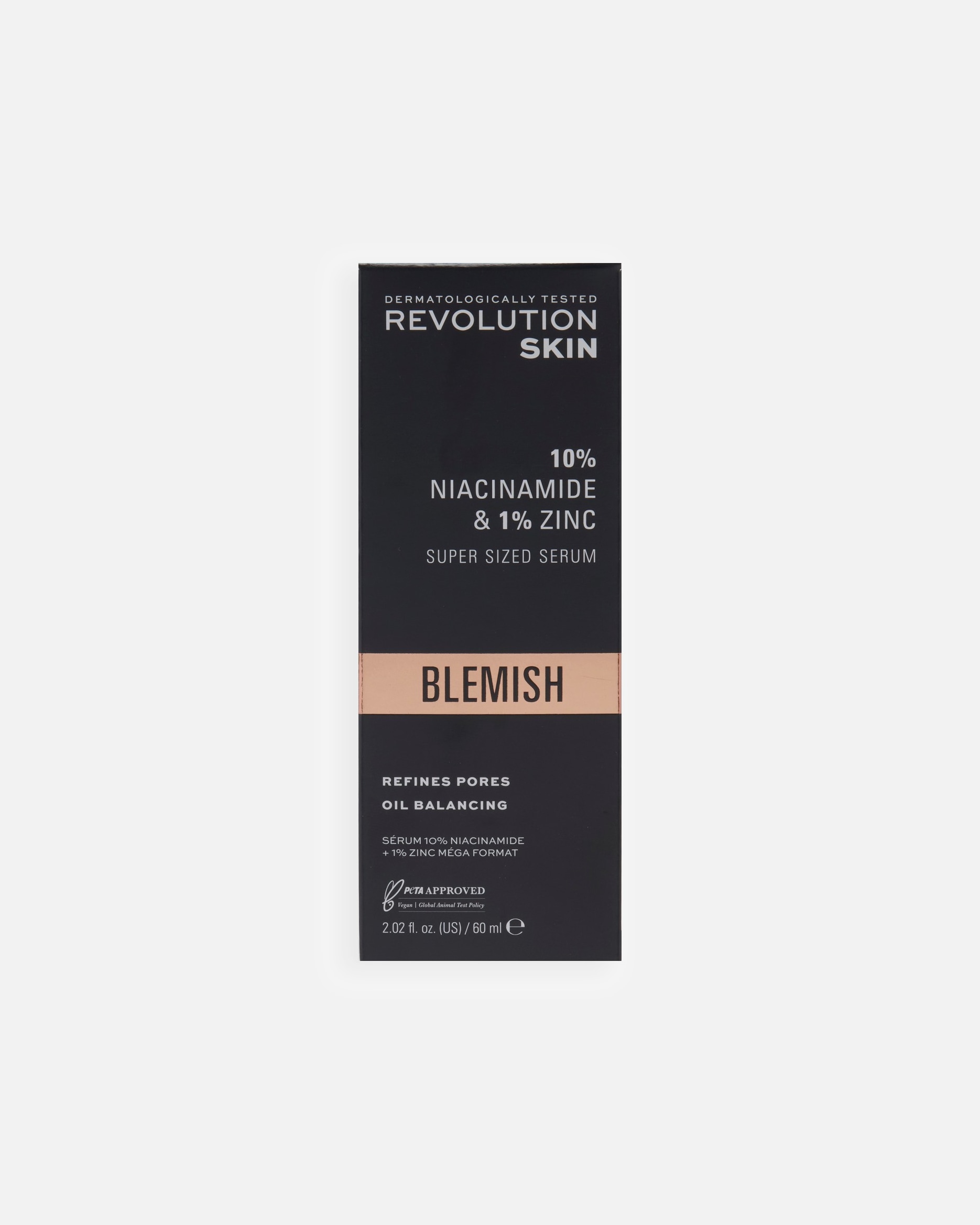 Serum nawilżające dla Unisex Revolution Skincare 10% Niacinamide + 1% Zinc Blemish & Pore Refining Serum SUPER SIZED 60 ml