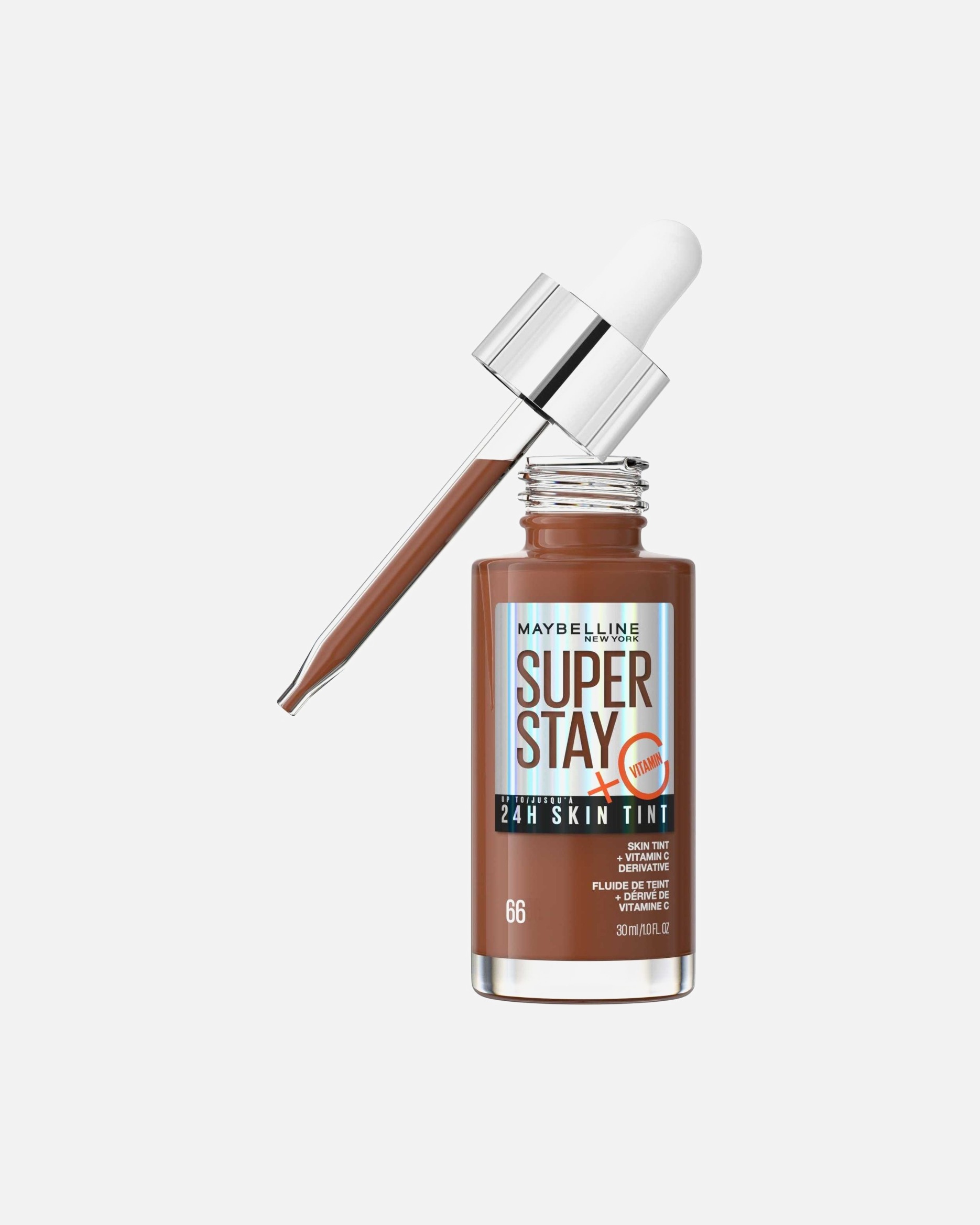 Podkład dla Unisex Maybelline Maybelline New York SUPER STAY 24H SKIN TINT 5.5 długotrwały podkład rozświetlający 66 - HAZELNUT