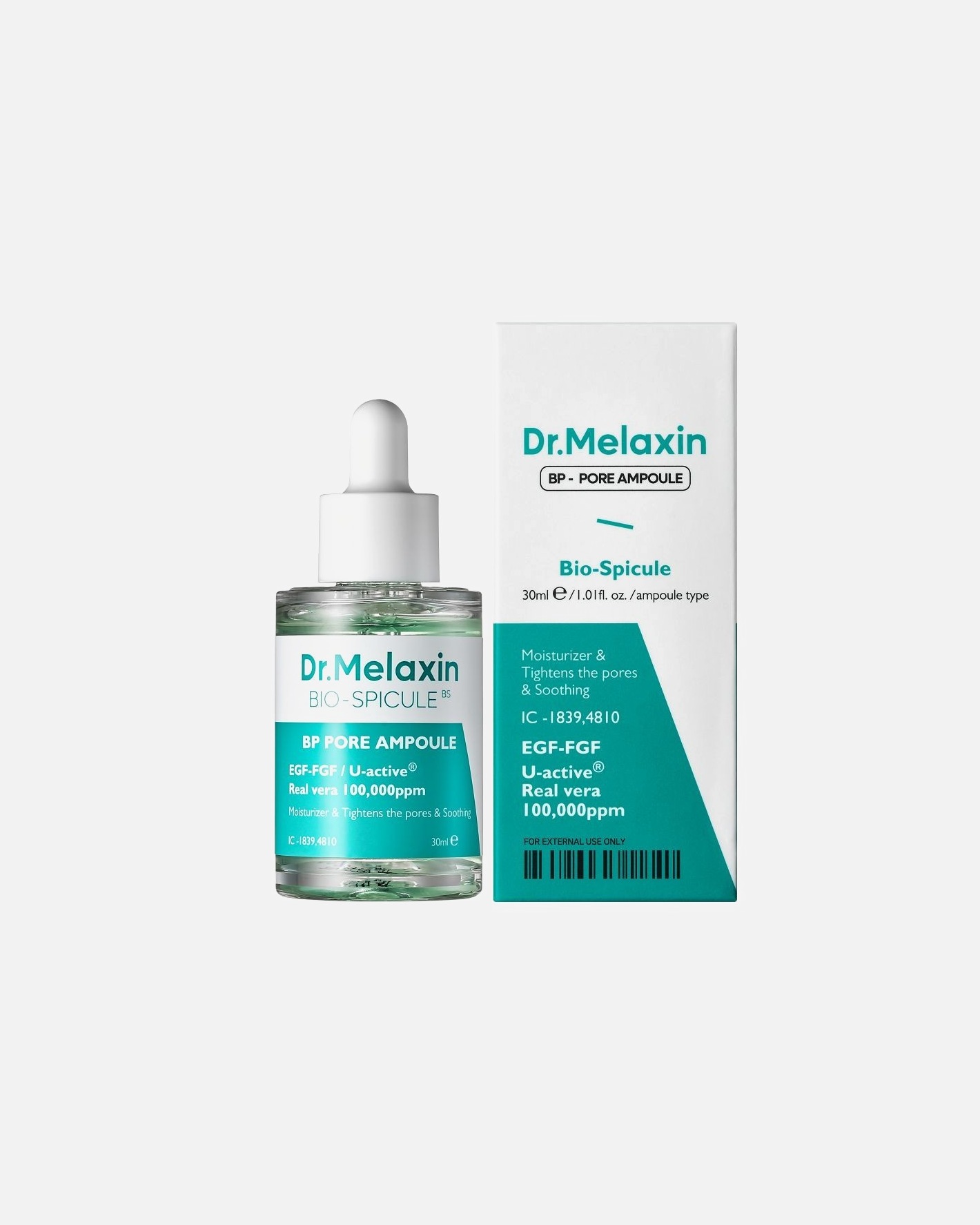 Serum w ampułkach dla Unisex DR. MELAXIN Default Brand Line BIO-SPICULE BP PORE AMPOULE - Zwężające pory z mikroigłami 30 ml