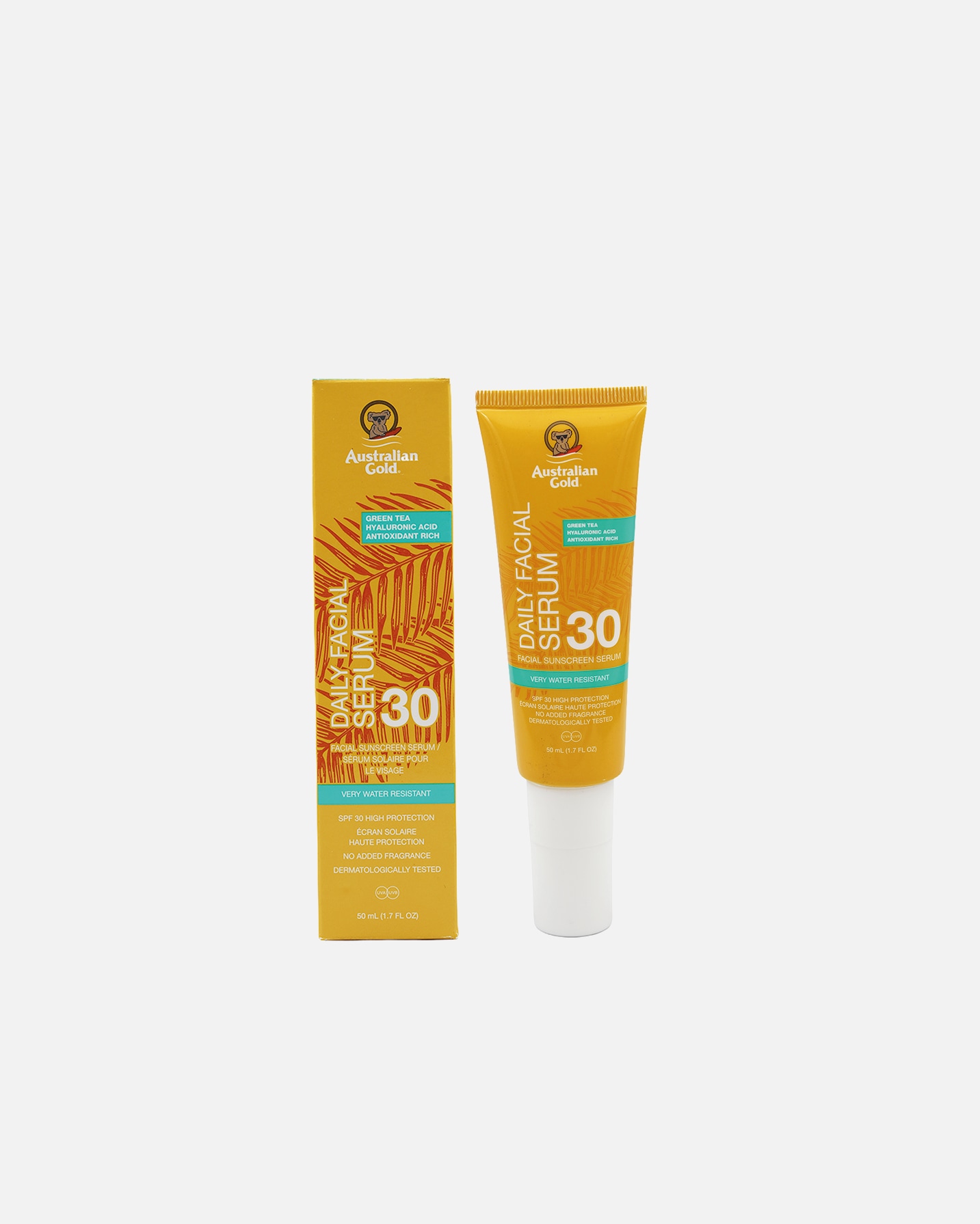 Krem przeciwsłoneczny do twarzy dla Unisex Australian Gold Codzienne serum do twarzy SPF 30 (bezbarwne) 50 ml