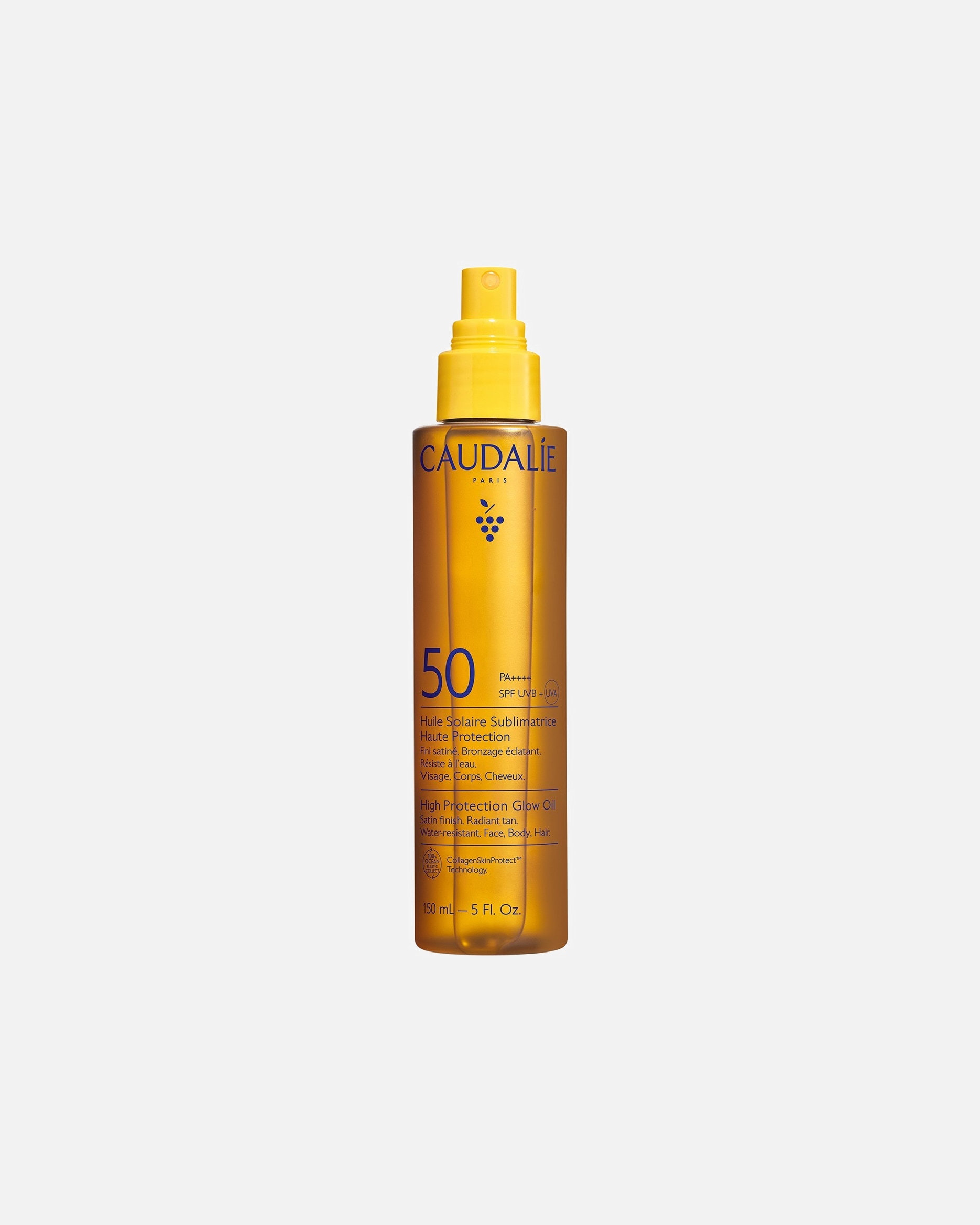 Spray do opalania dla Unisex Caudalie Upiększający Olejek Przeciwsłoneczny SPF50 150 ml
