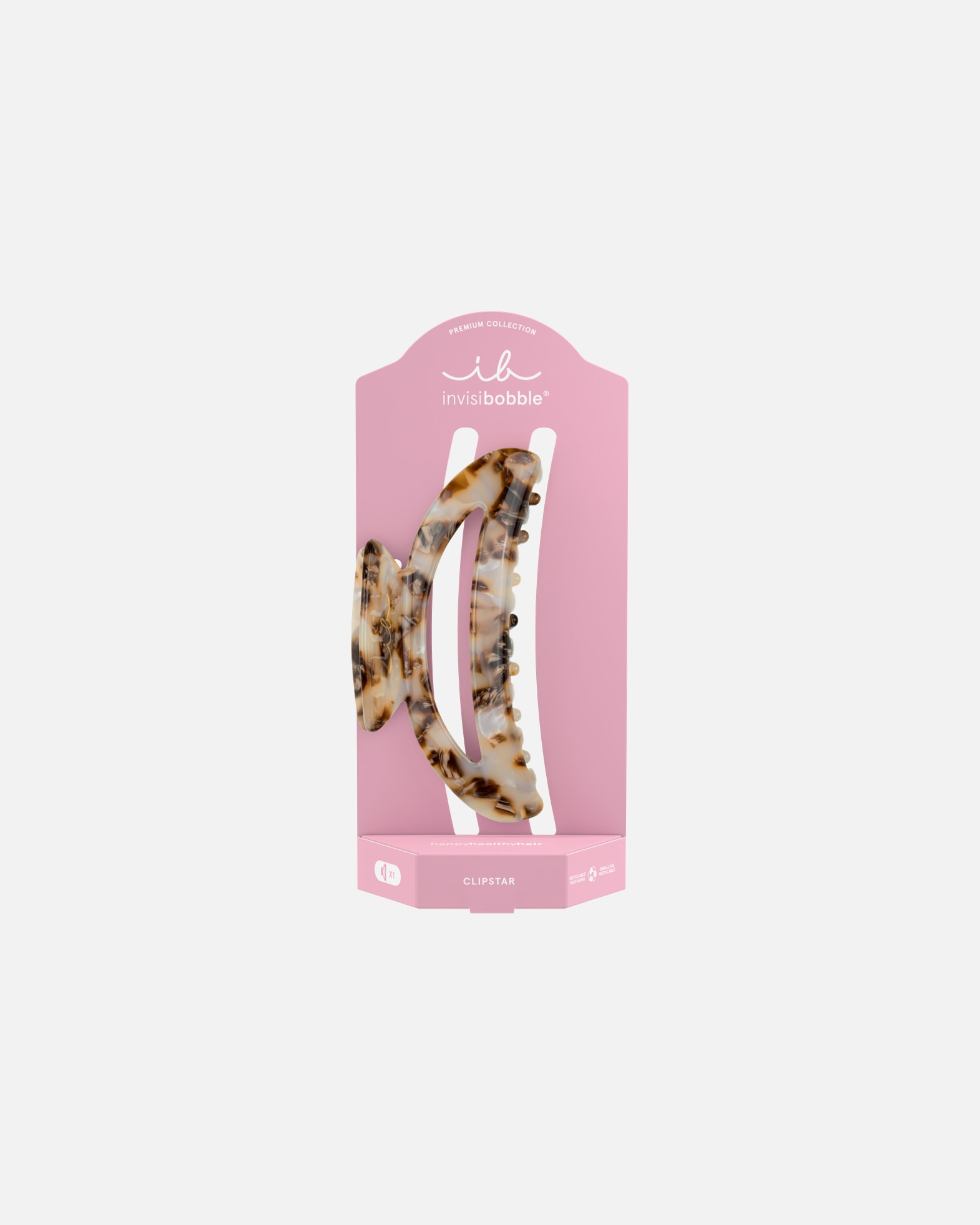 Spinka do włosów dla Unisex Invisibobble Clipstar Premium Marble On 1 szt.