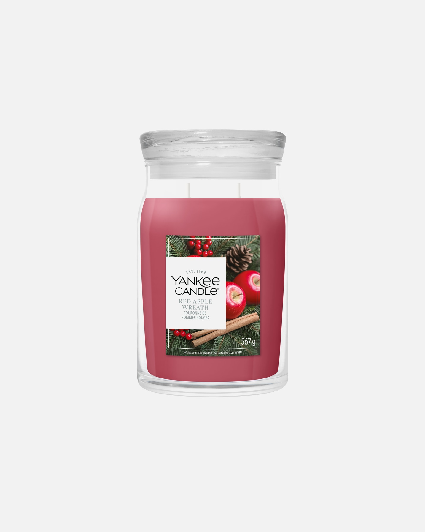 Świeca dla Unisex YANKEE CANDLE LARGE TUMBLER RED APPLE WREATH 567 g - Signature