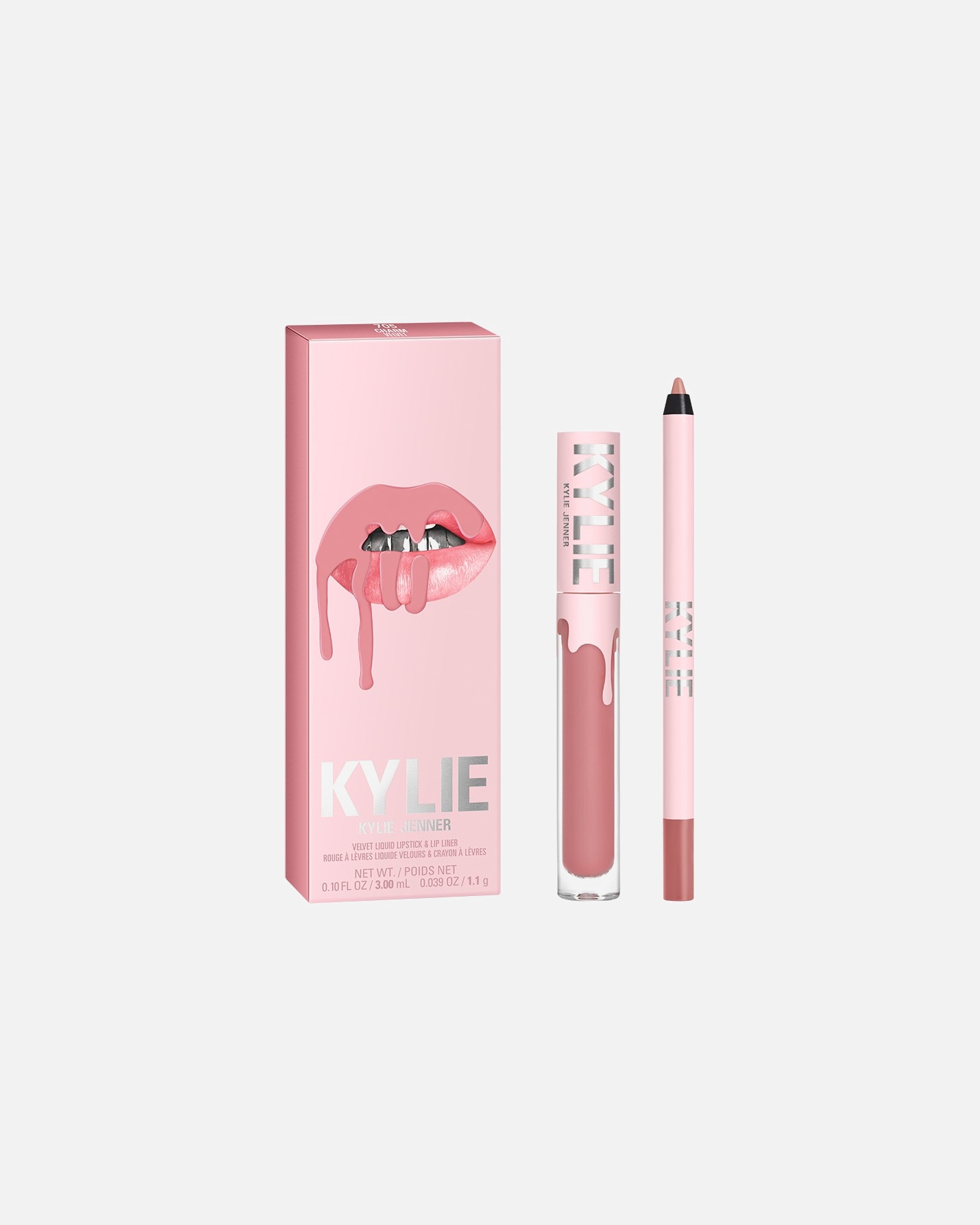 Zestaw do makijażu ust dla Unisex KYLIE COSMETICS Velvet Lip Kit 705 Charm