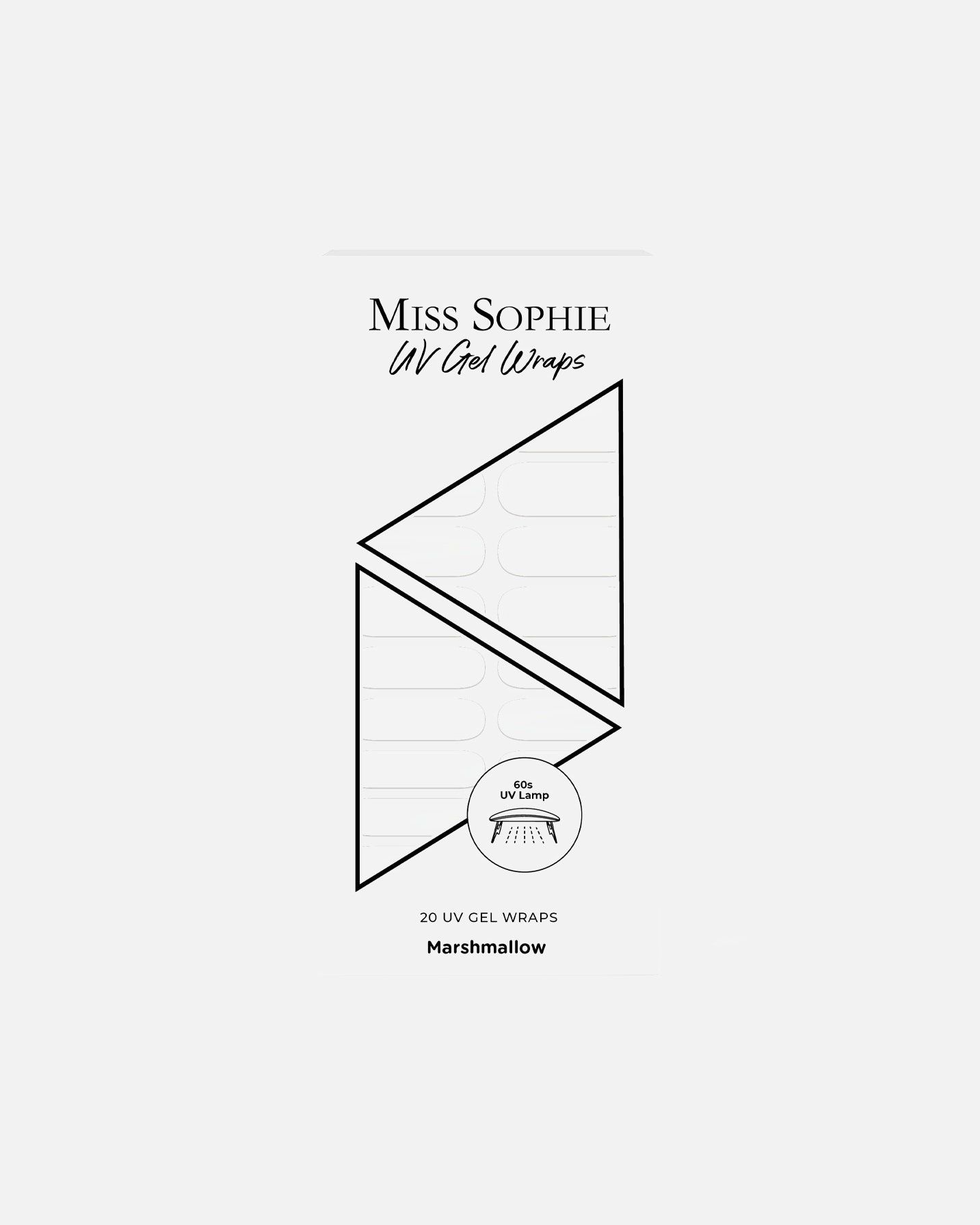 Naklejki na paznokcie dla Unisex Miss Sophie's 20 UV Gel Wraps Marshmallow