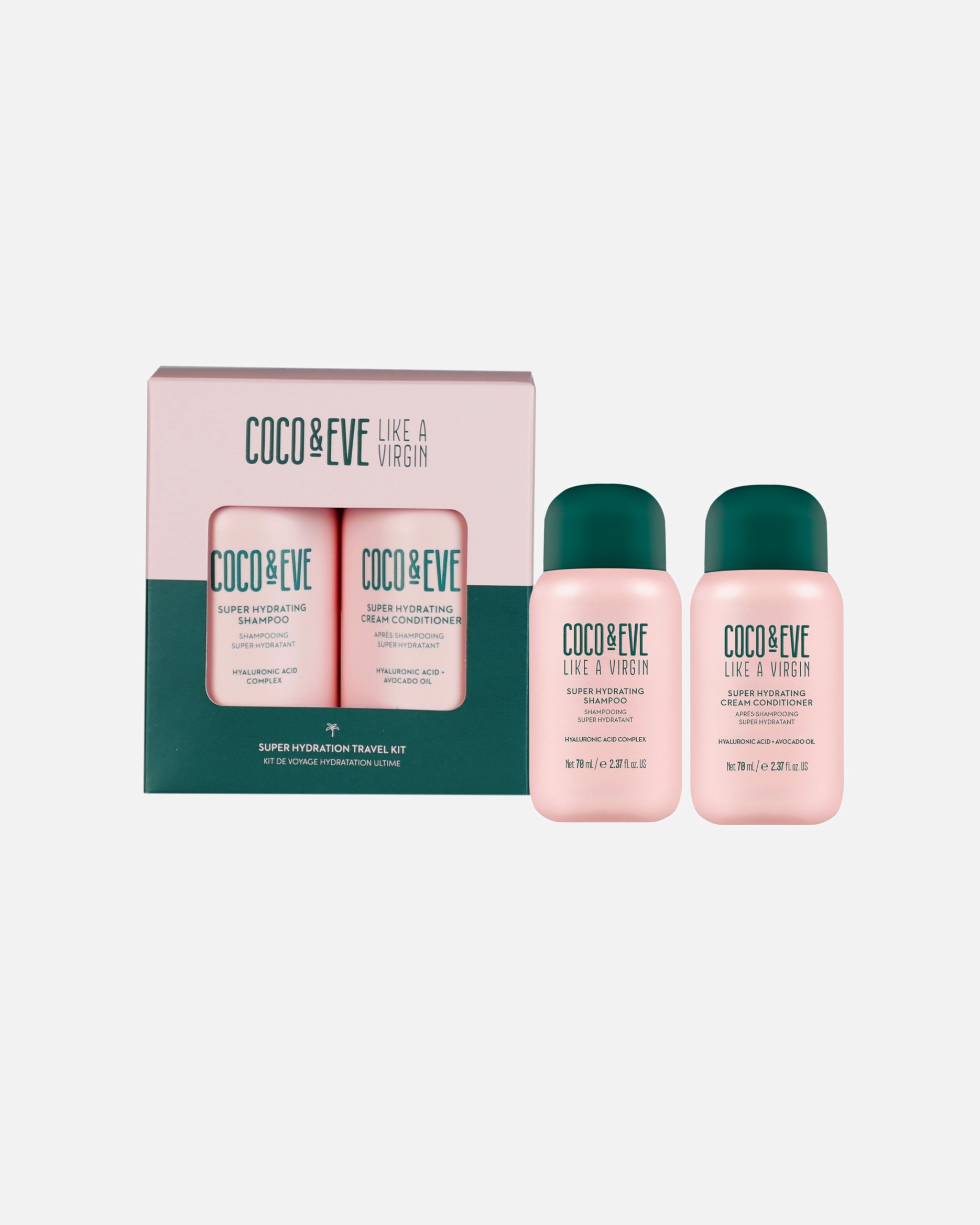 Zestaw do pielęgnacji włosów dla Unisex Coco & Eve Like A Virgin Like a Virgin Super Hydration Travel Kit 1 szt.