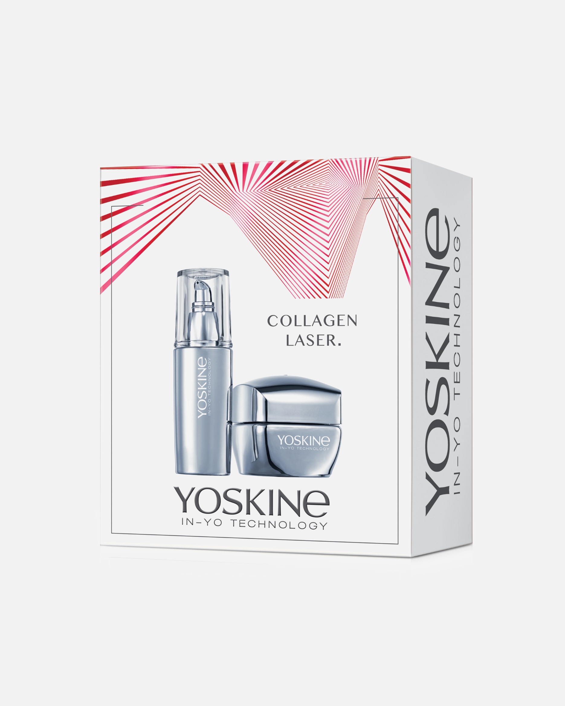 Zestaw do pielęgnacji twarzy dla Kobieta Yoskine Zestaw Yoskine Collagen Laser. Krem na dzień + Serum 1 szt.