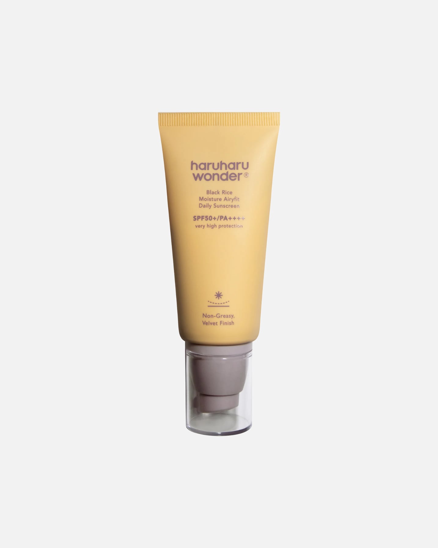 Krem przeciwsłoneczny do twarzy dla Unisex Haruharu Wonder Black Rice Moisture Airyfit Daily Sunscreen SPF 50+/PA++++ 50 ml
