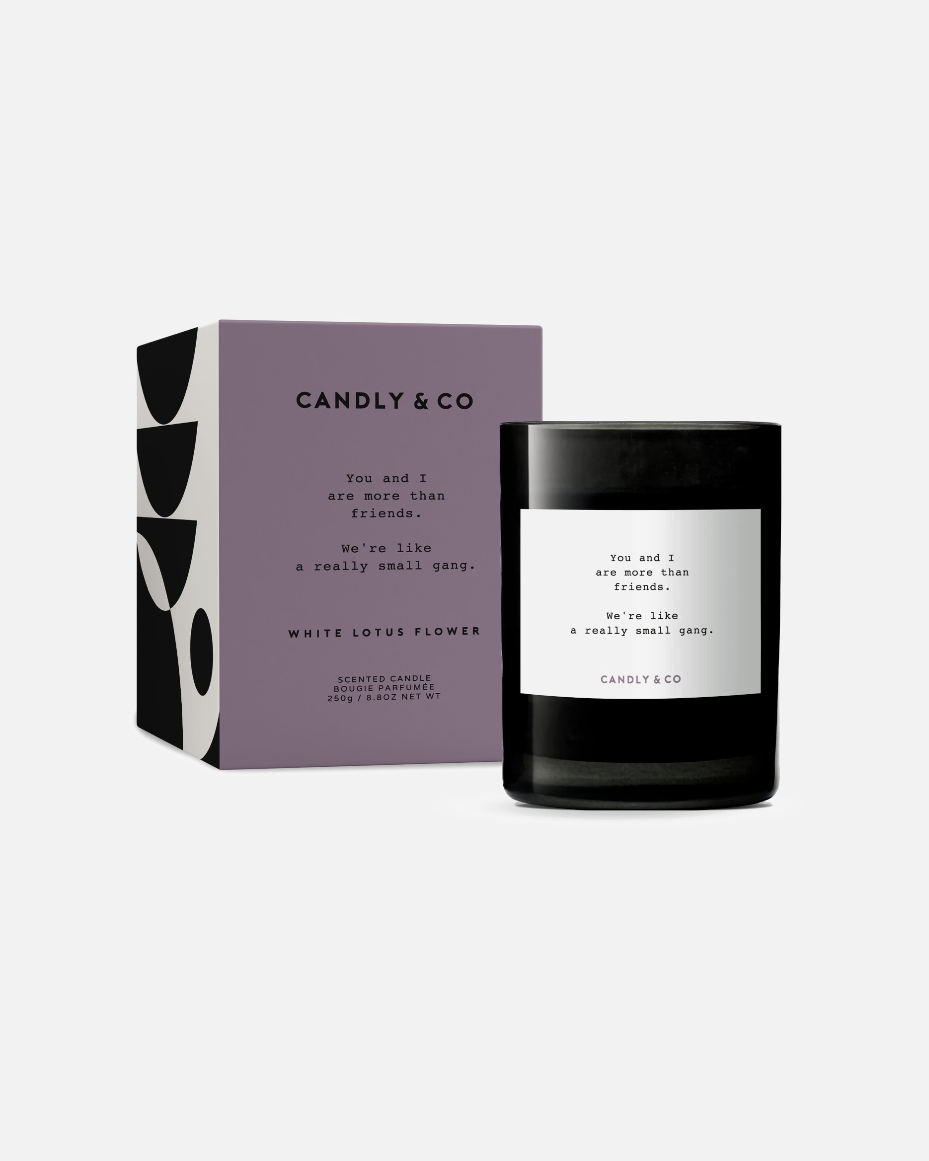 Świeca dla Unisex Candly&Co Świeca No.8 You and I are more than friends. We're like a really small gang. 250 g