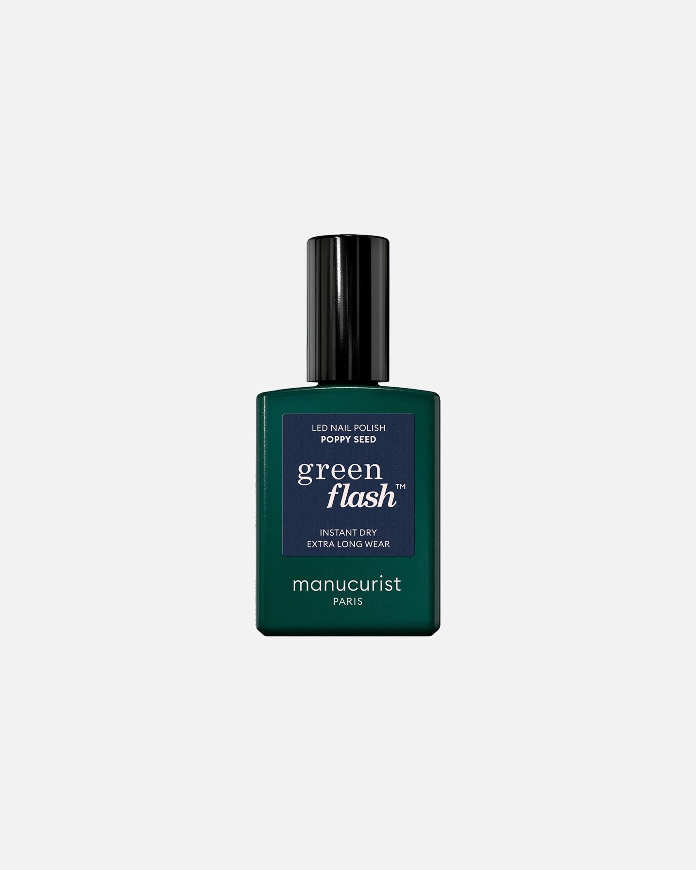 Lakier do paznokci dla Unisex manucurist green flash Flash Instant Dry Extra Long Wear Poppy Seed