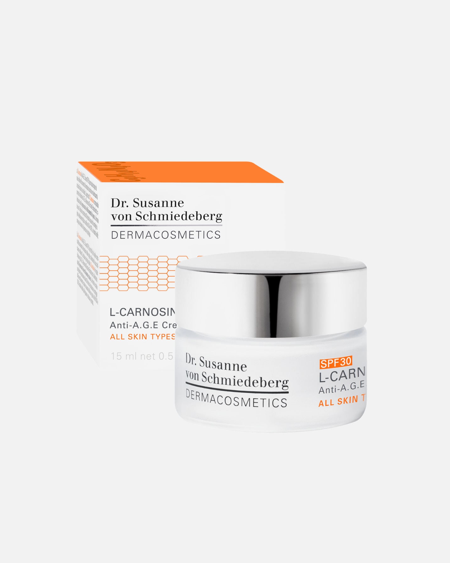 Krem do twarzy dla Unisex Dr. Susanne von Schmiedeberg L-Carnosine Anti-Age Cream SPF 30 15 ml