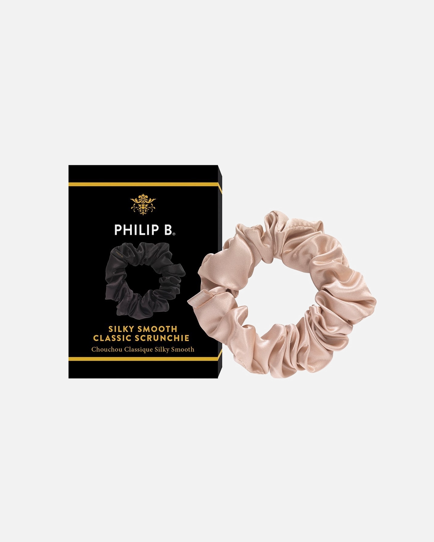 Ozdoba do włosów dla Unisex Philip B. Classic Champagne Scrunchie 1 szt.