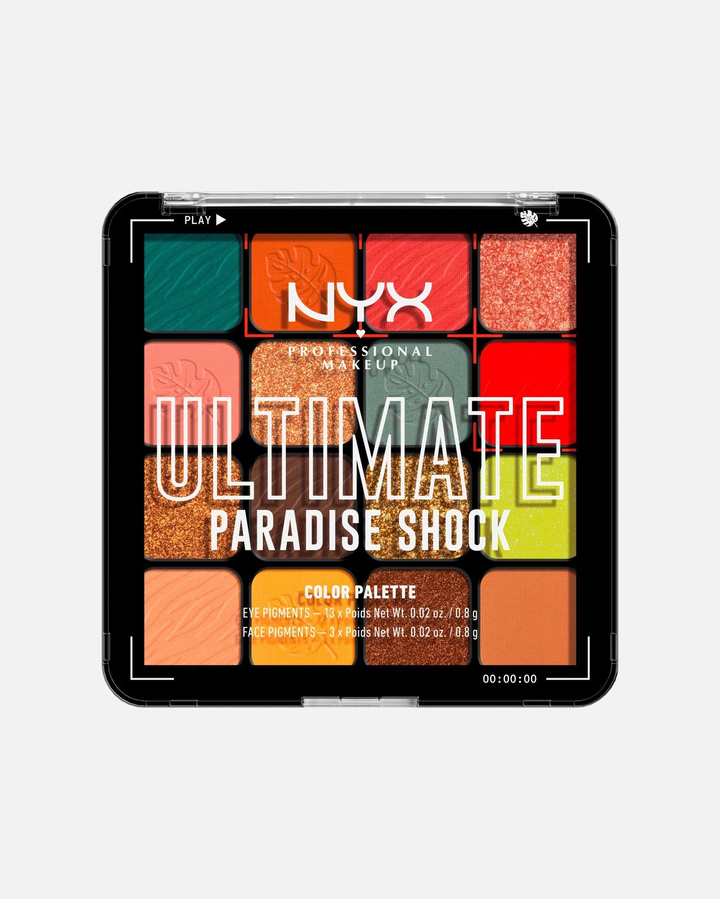 Cień do powiek dla Unisex NYX Professional Makeup Ultimate Shadow Palette TROPICSHOCK