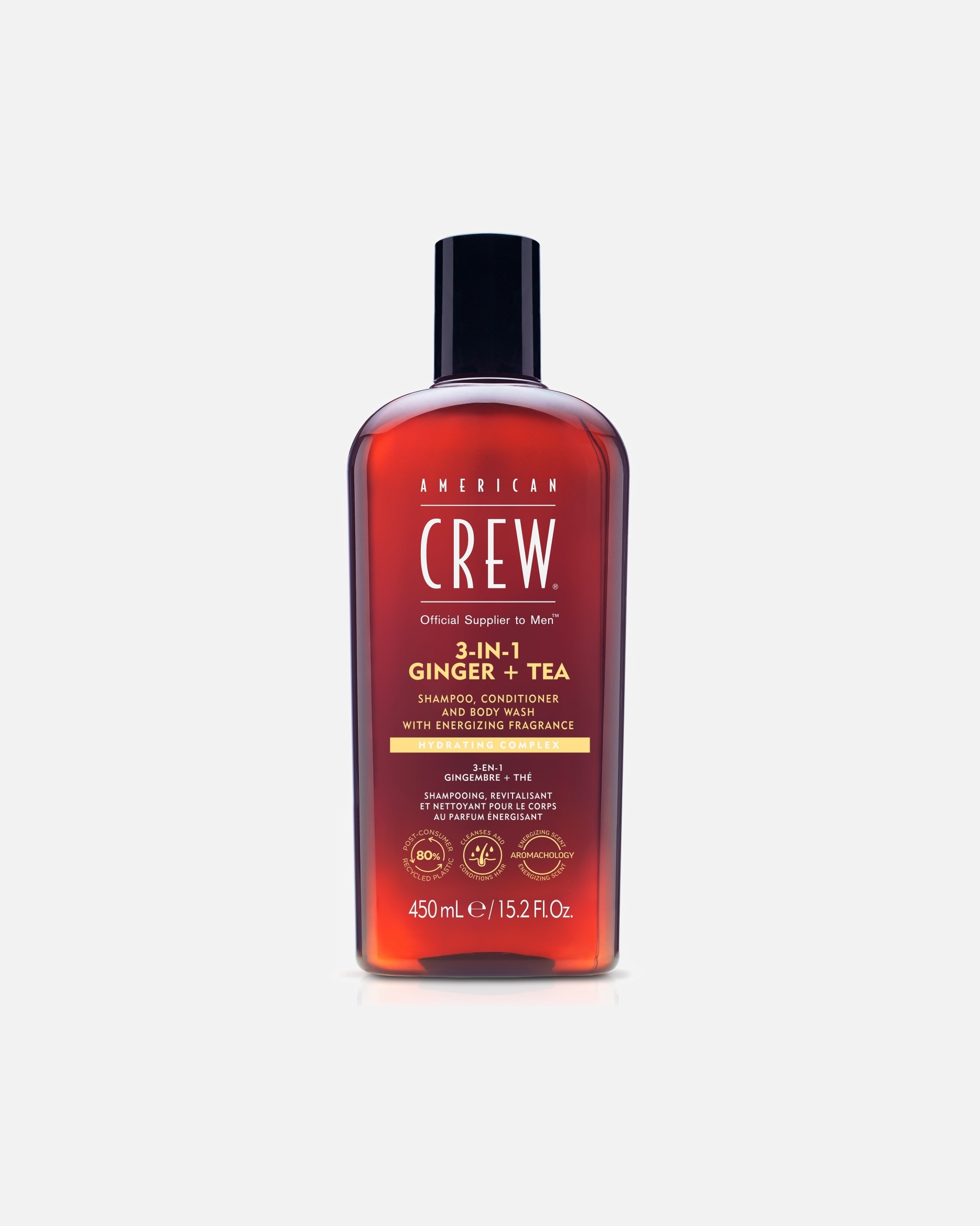 Szampon do włosów dla Mężczyzna American Crew 3In1 Ginger & Tea 450 ml