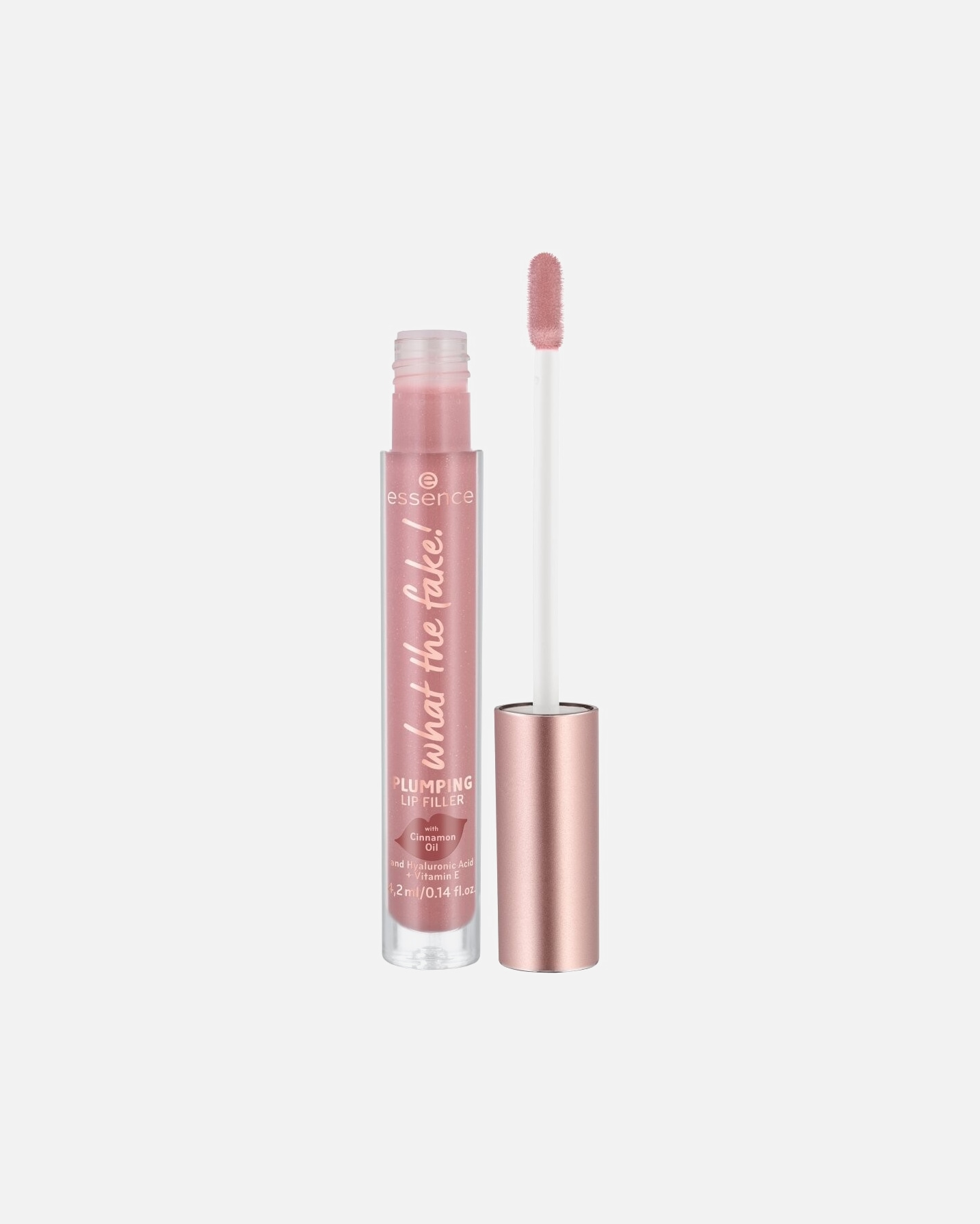 Błyszczyk do ust dla Unisex Essence what the fake! Błyszczyk powiększający usta GLASS SHINE PLUMPING LIP FILLER 02 - OH MY NUDE!