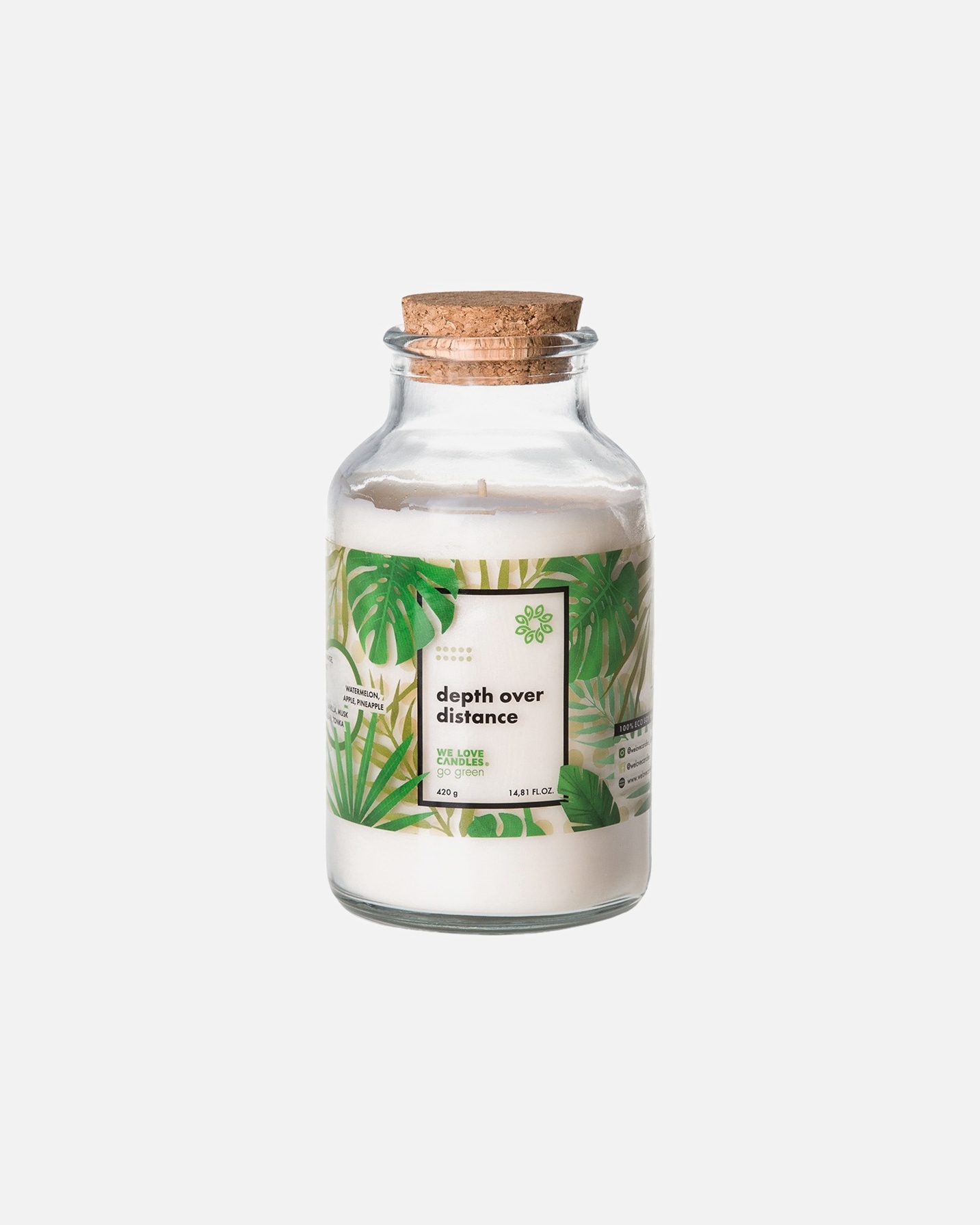 Świeca dla Unisex WE LOVE CANDLES Depth over distance 420 g