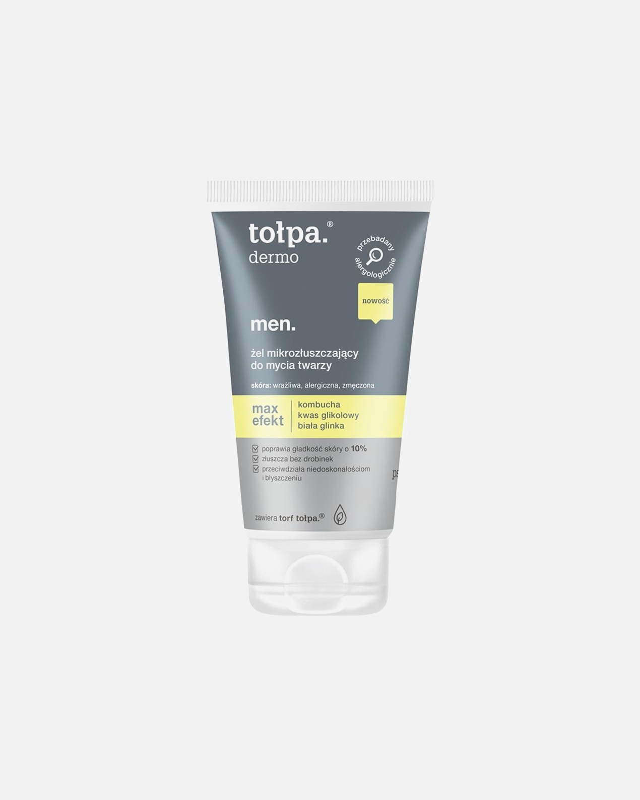Żel do twarzy dla Unisex Tołpa Max efekt żel do mycia twarzy z kwasem glikolowym do odnowy skóry 150ml