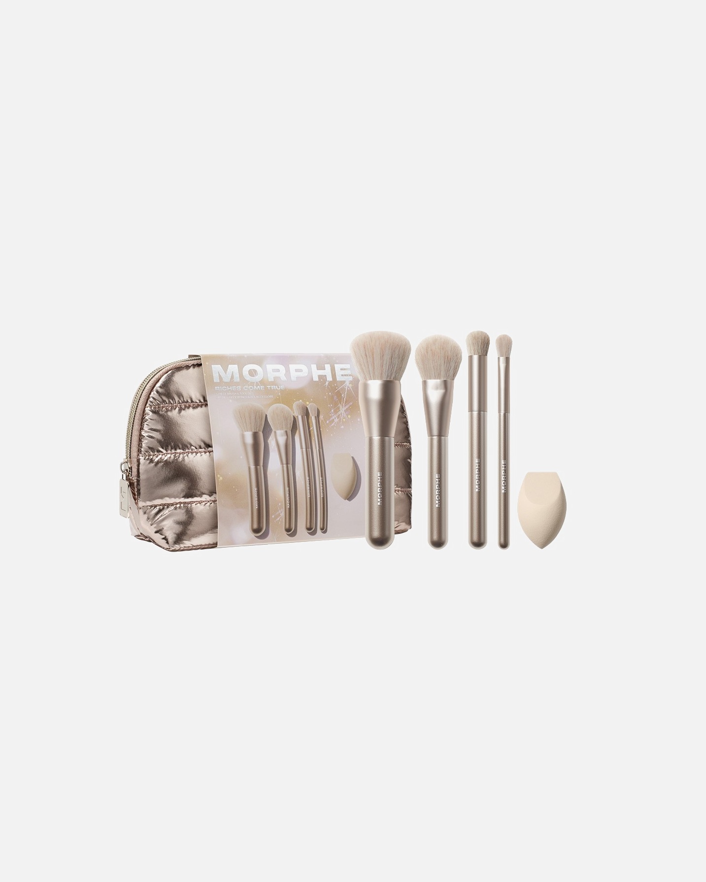 Zestaw pędzli dla Kobieta Morphe Holiday Collection RICHES COME TRUE 5-PIECE BRUSH & TOOL SET 1 szt.