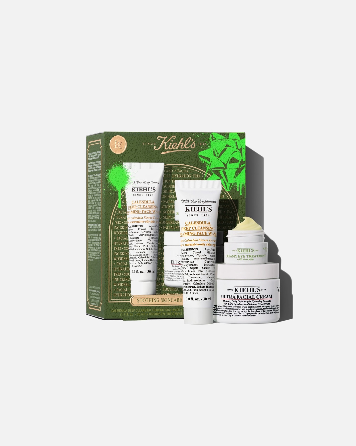 Zestaw do pielęgnacji twarzy dla Unisex Kiehl`s Ultra Facial SOOTHING SKINCARE WONDERLAND 1 szt.