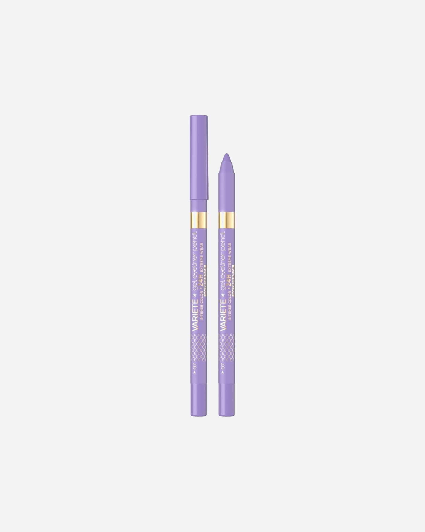 Kredka do oczu dla Unisex Eveline Cosmetics Variété Wodoodporna żelowa kredka do oczu NO 07 - LAVENDER
