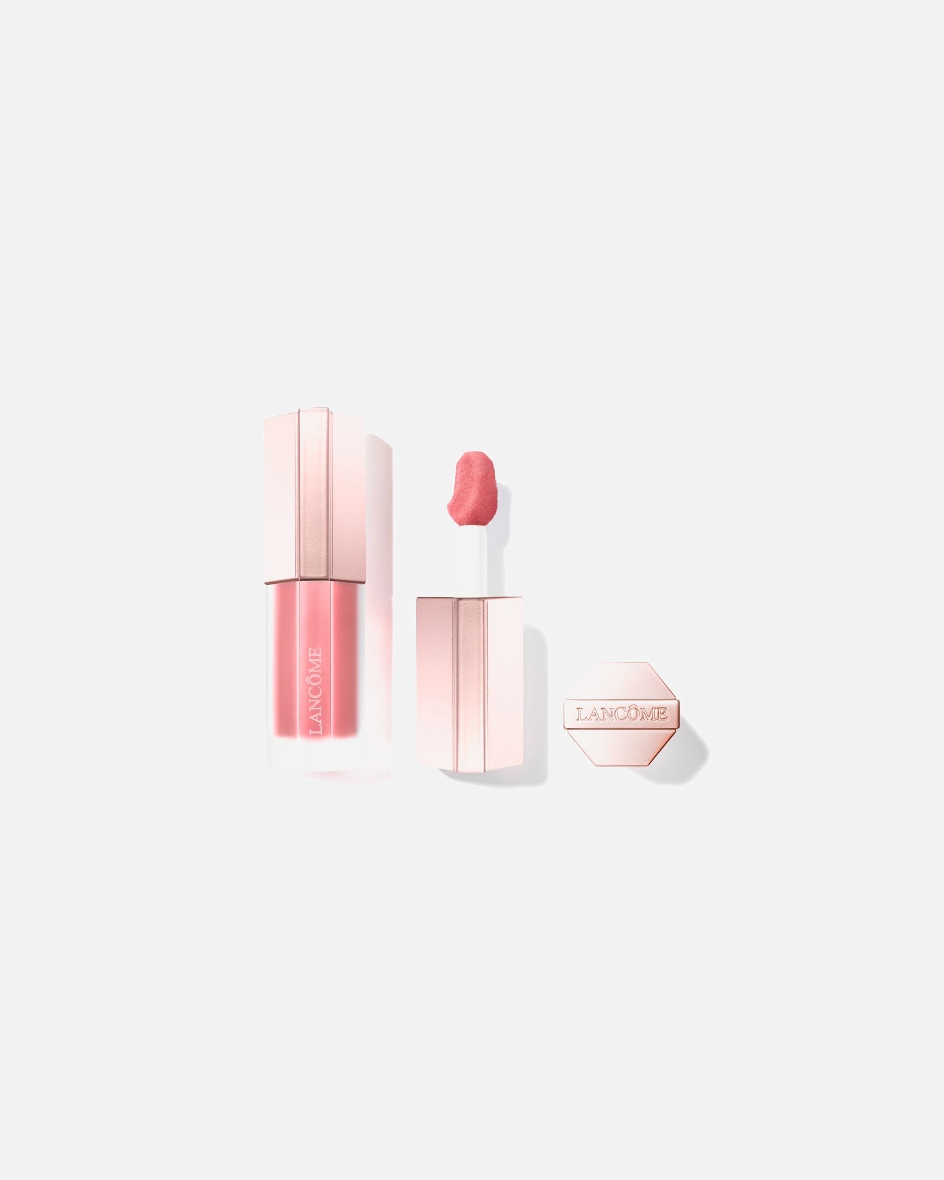 Błyszczyk do ust dla Unisex Lancôme Lip Idôle CuddleBlur™ – pomadka w płynie 21 - BLUSHING BLANKET