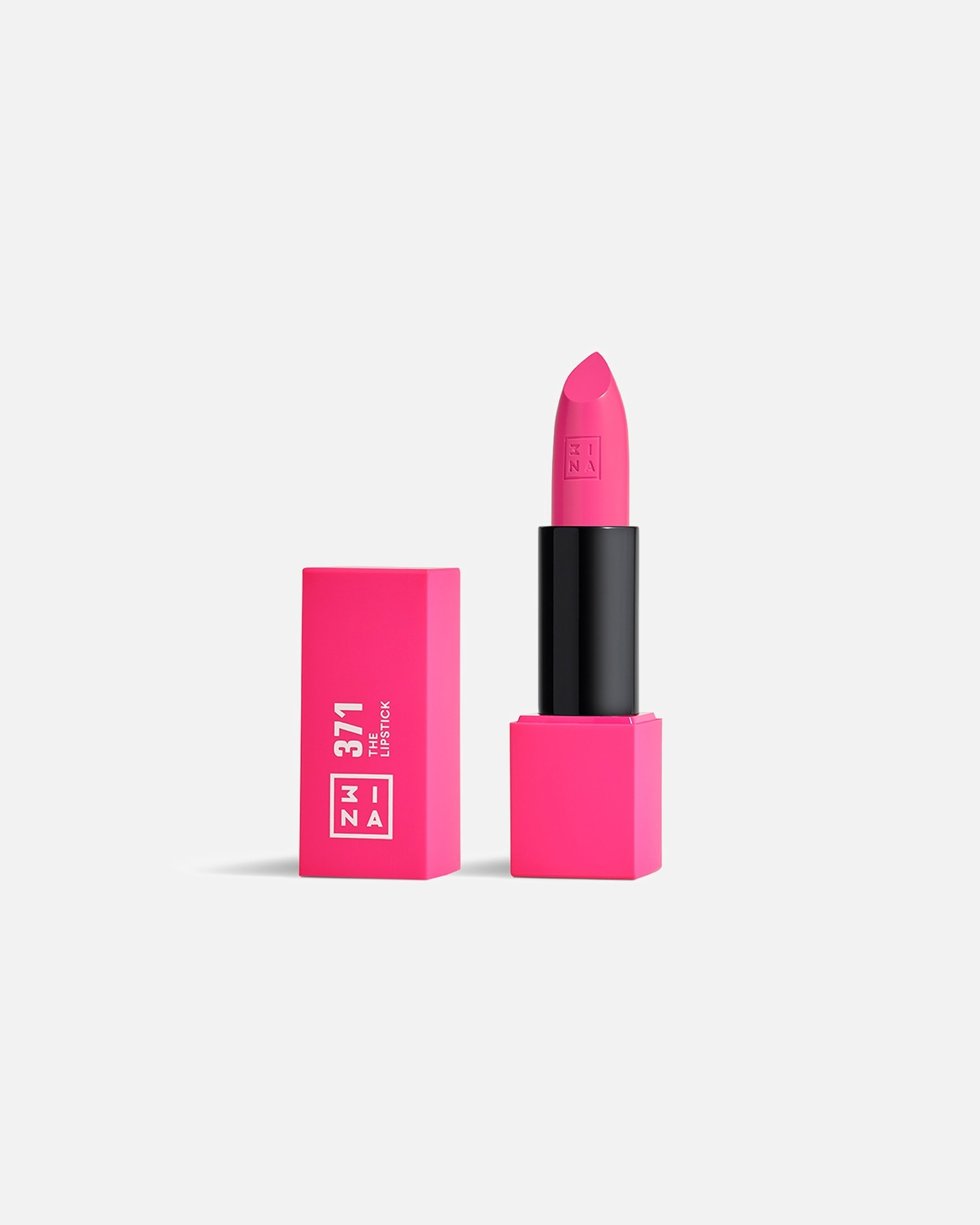 Pomadka do ust w sztyfcie dla Unisex 3INA The Lipstick - Szminka 371 - HOT PINK