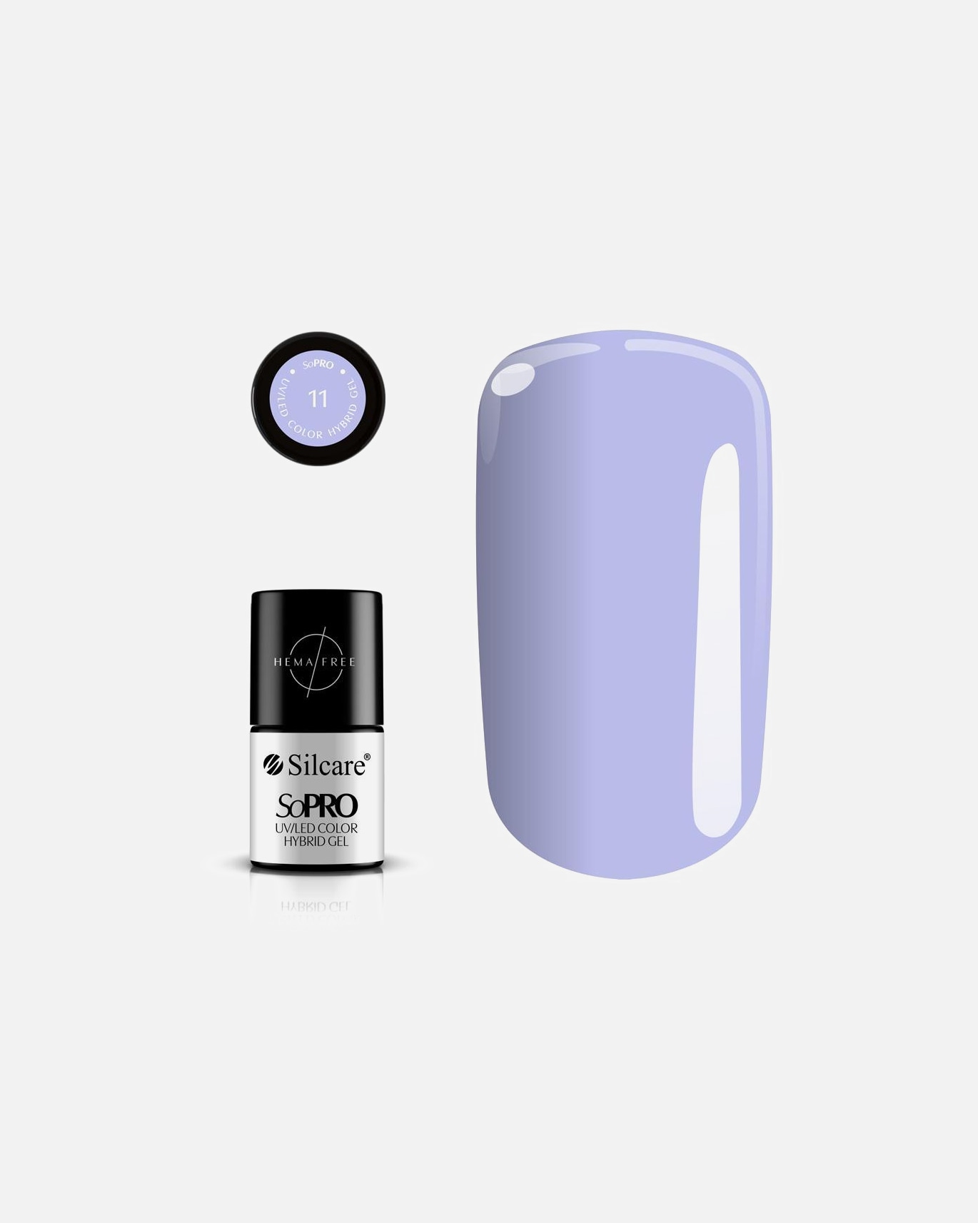Żel do paznokci dla Unisex Silcare SoPro UV/LED Color Hybrid Gel 11