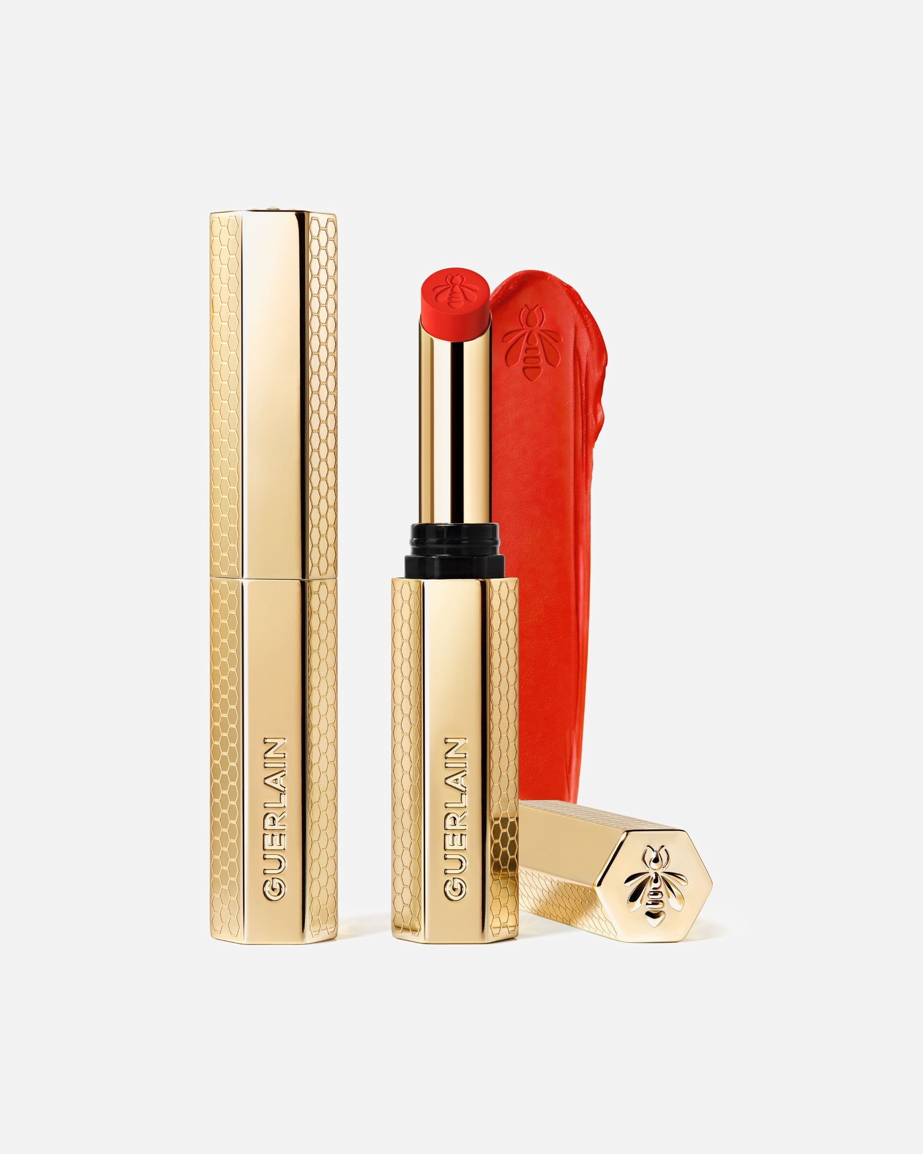 Pomadka do ust w sztyfcie dla Unisex Guerlain KissKiss Intensywna pomadka z dodatkiem miodu 639 TANGERINE BLOOM