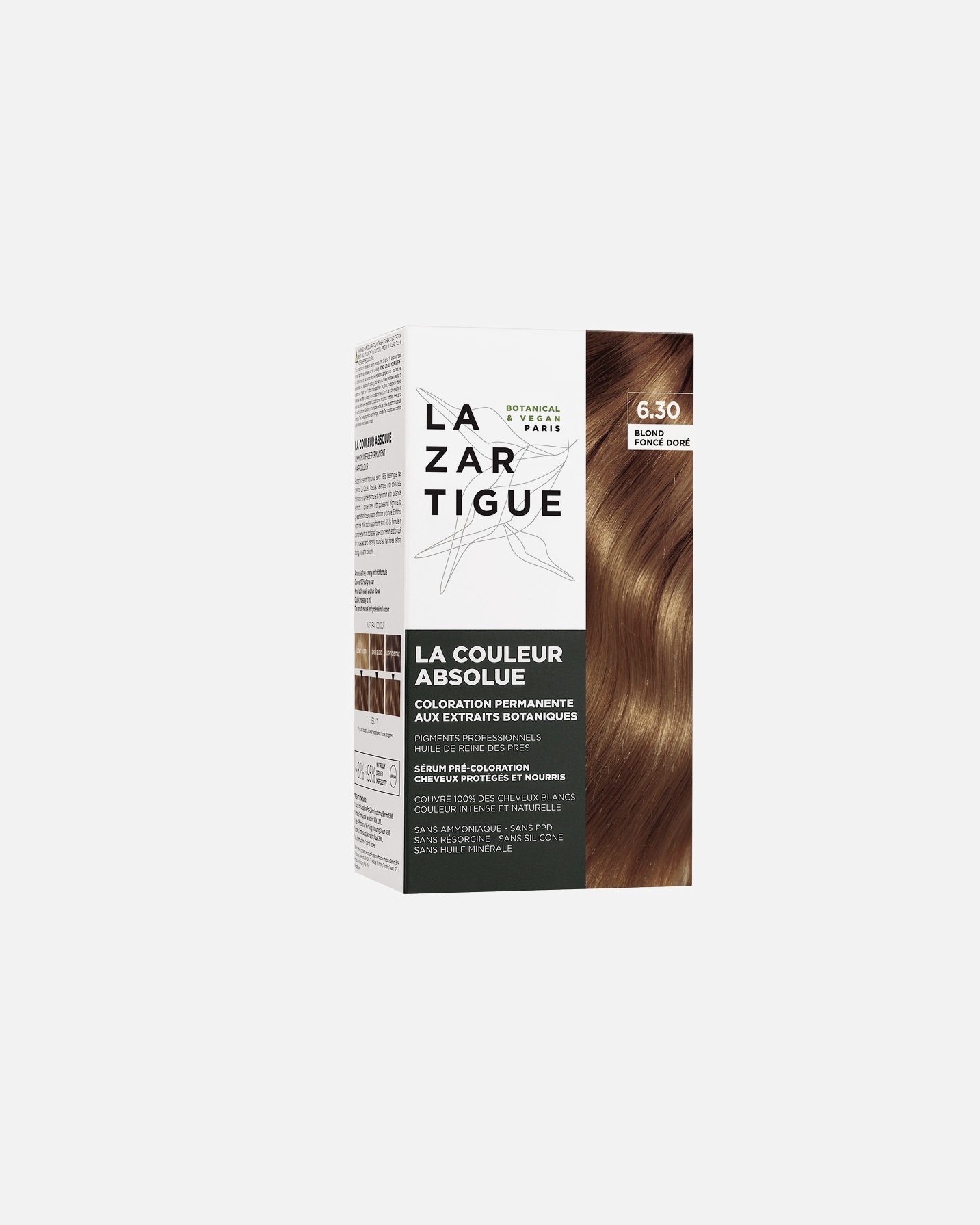 Farba do włosów dla Unisex Lazartigue CHOCOLATE CHESTNUT 6..30 - GOLDEN DARK BLOND