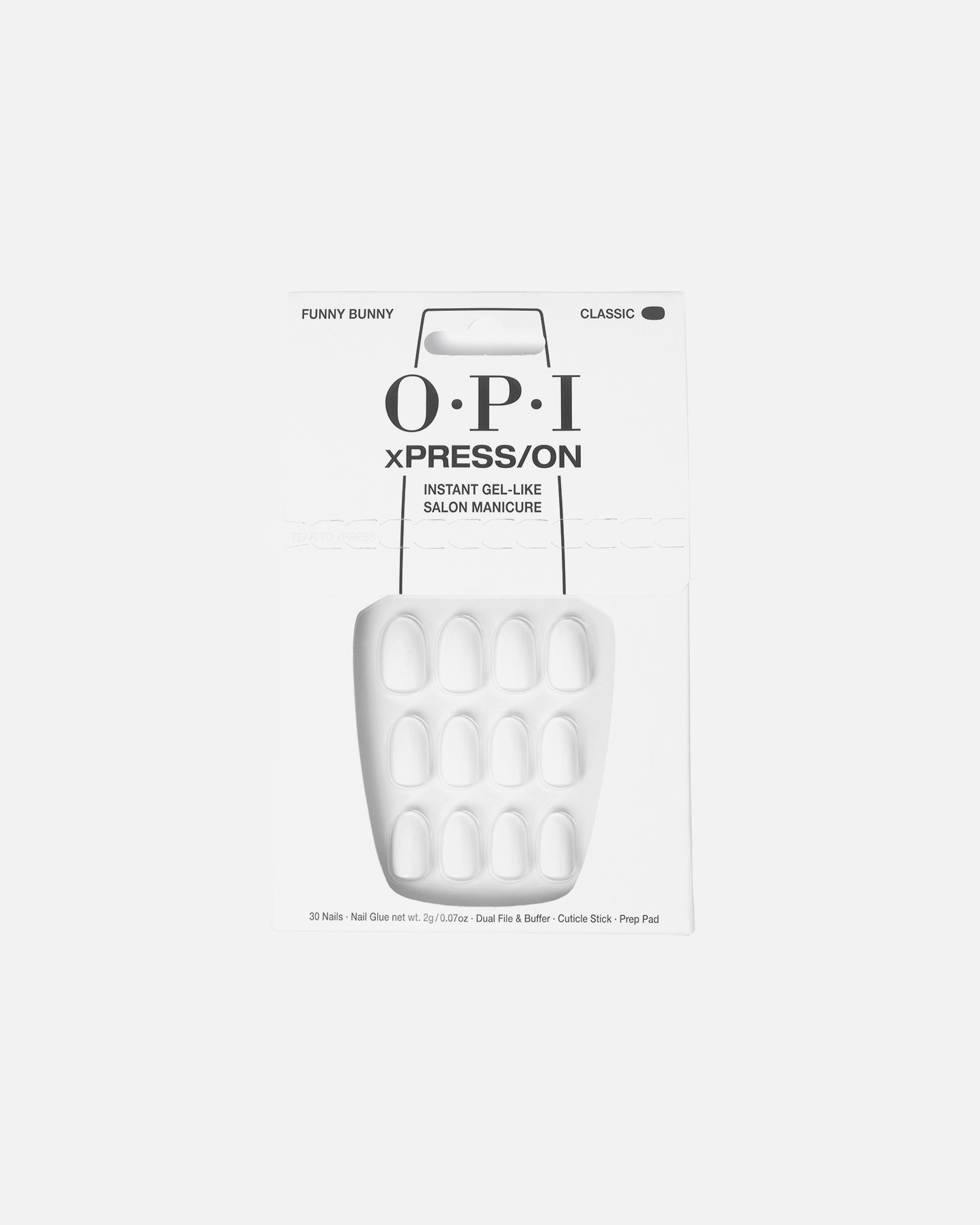 Tipsy dla Unisex OPI xPRESS/ON xPress/on sztuczne paznokcie BLANC