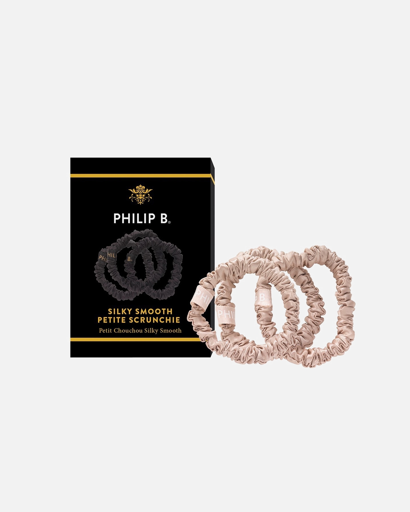 Ozdoba do włosów dla Unisex Philip B. Petite Champagne Scrunchie 1 szt.
