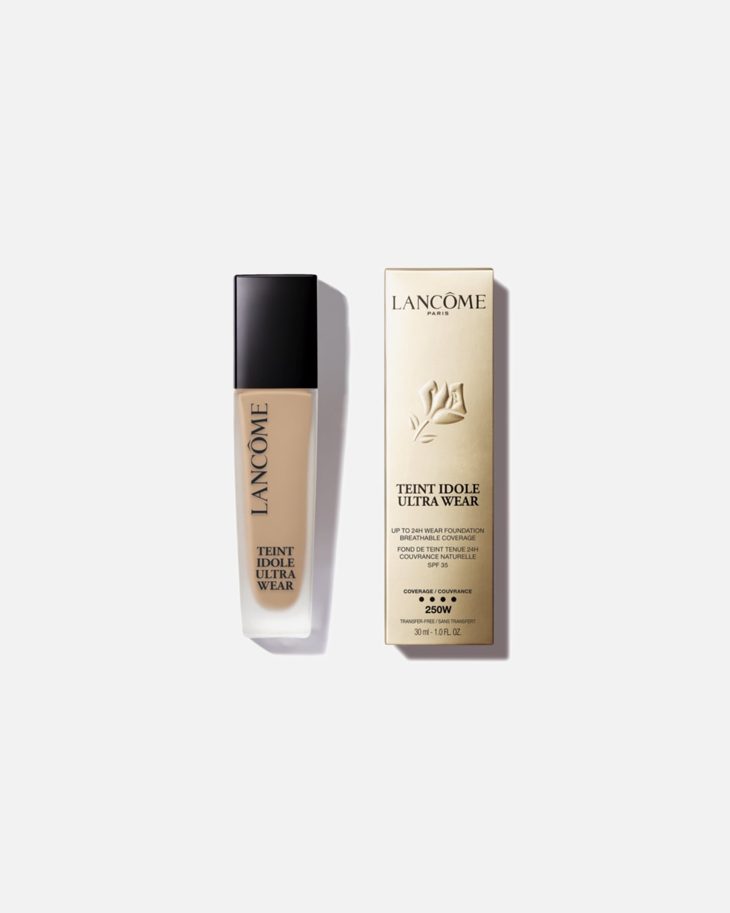Podkład dla Unisex Lancôme Teint Idole Ultra Wear 24H LONGWEAR FOUNDATION 250W (previously 024)