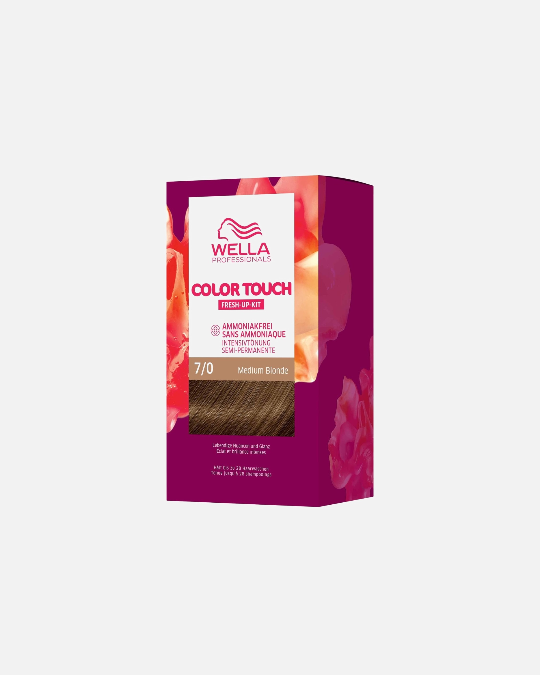 Farba do włosów dla Unisex Wella Color Touch Zestaw odświeżający No. 7/0 - Medium Blonde