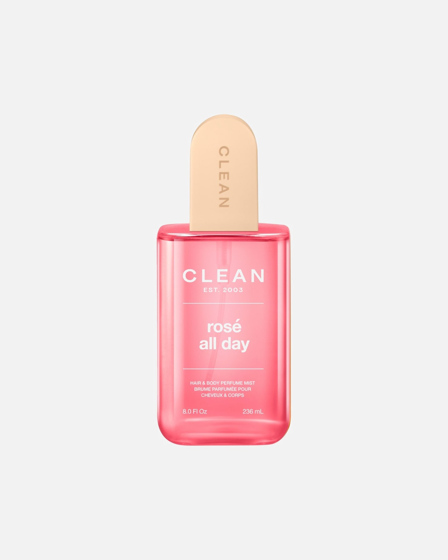 Spray do ciała dla Unisex CLEAN EST. 2003 Rosé All Day Mgiełka do ciała i włosów 236 ml