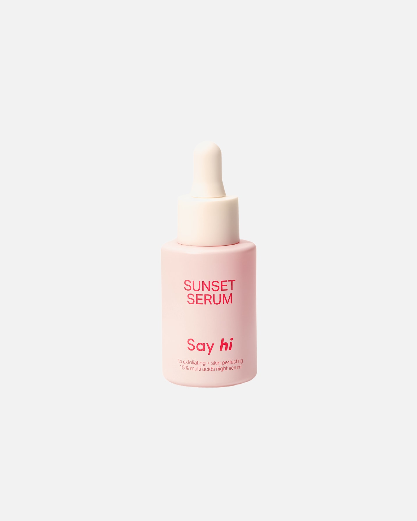Serum anti-aging dla Unisex Say hi SUNSET SERUM złuszczająco - stymulujące serum na noc z kwasami 15% 30 ml