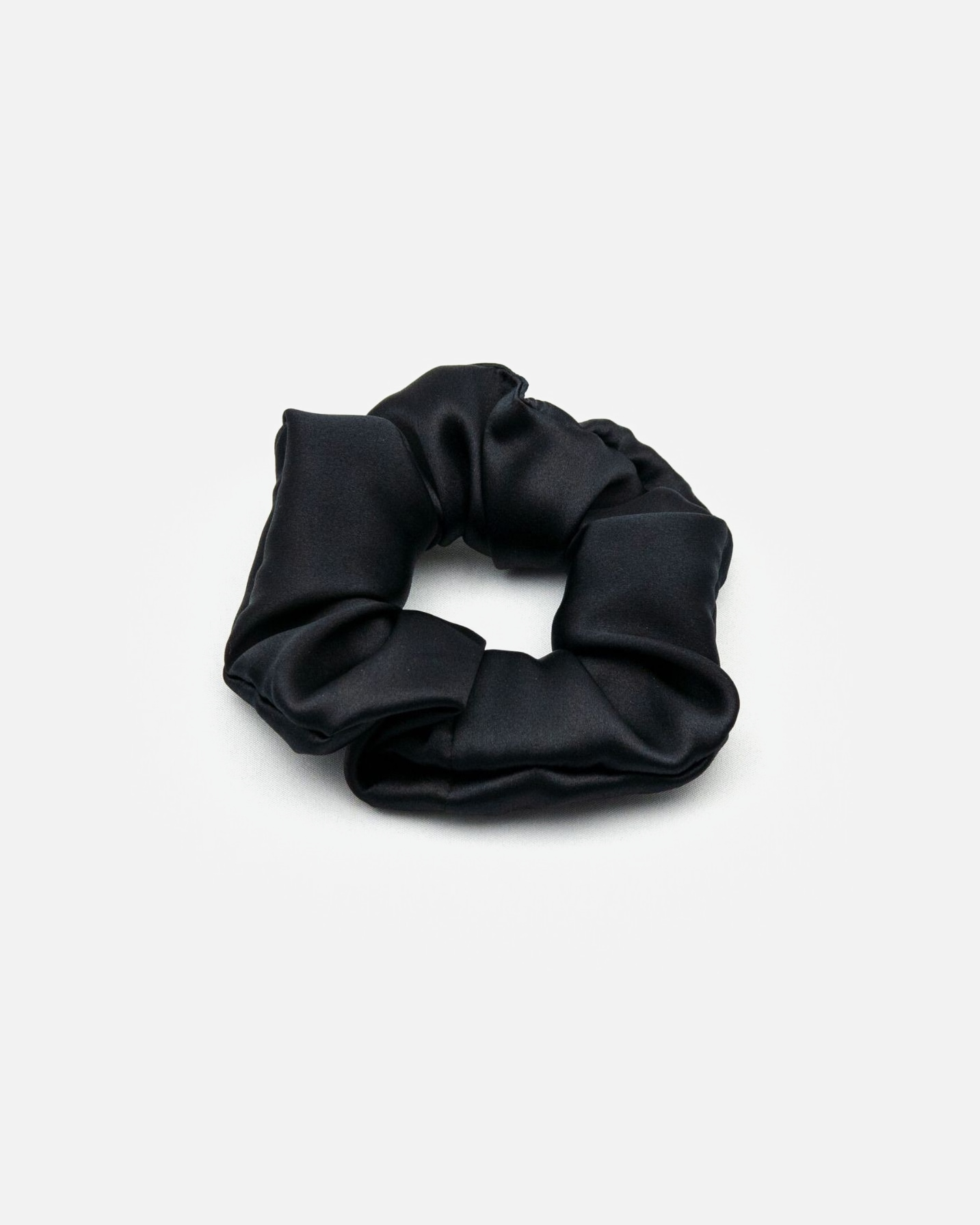 Gumka do włosów dla Unisex So fluffy Jedwabna gumka BLACK