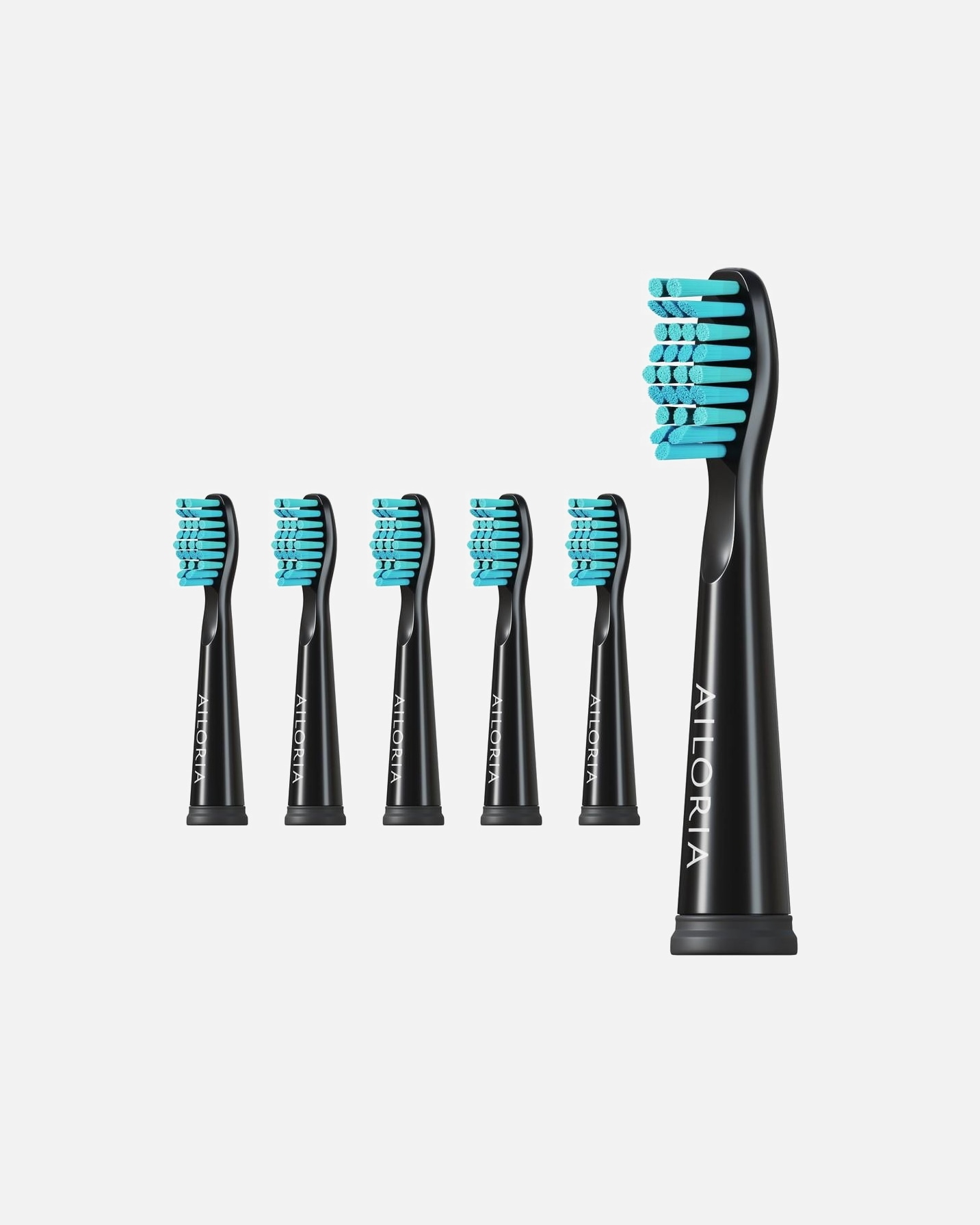 Szczoteczka wymienna dla Unisex Ailoria Flash Travel Replacement AILORIA FLASH TRAVEL SCHWARZ