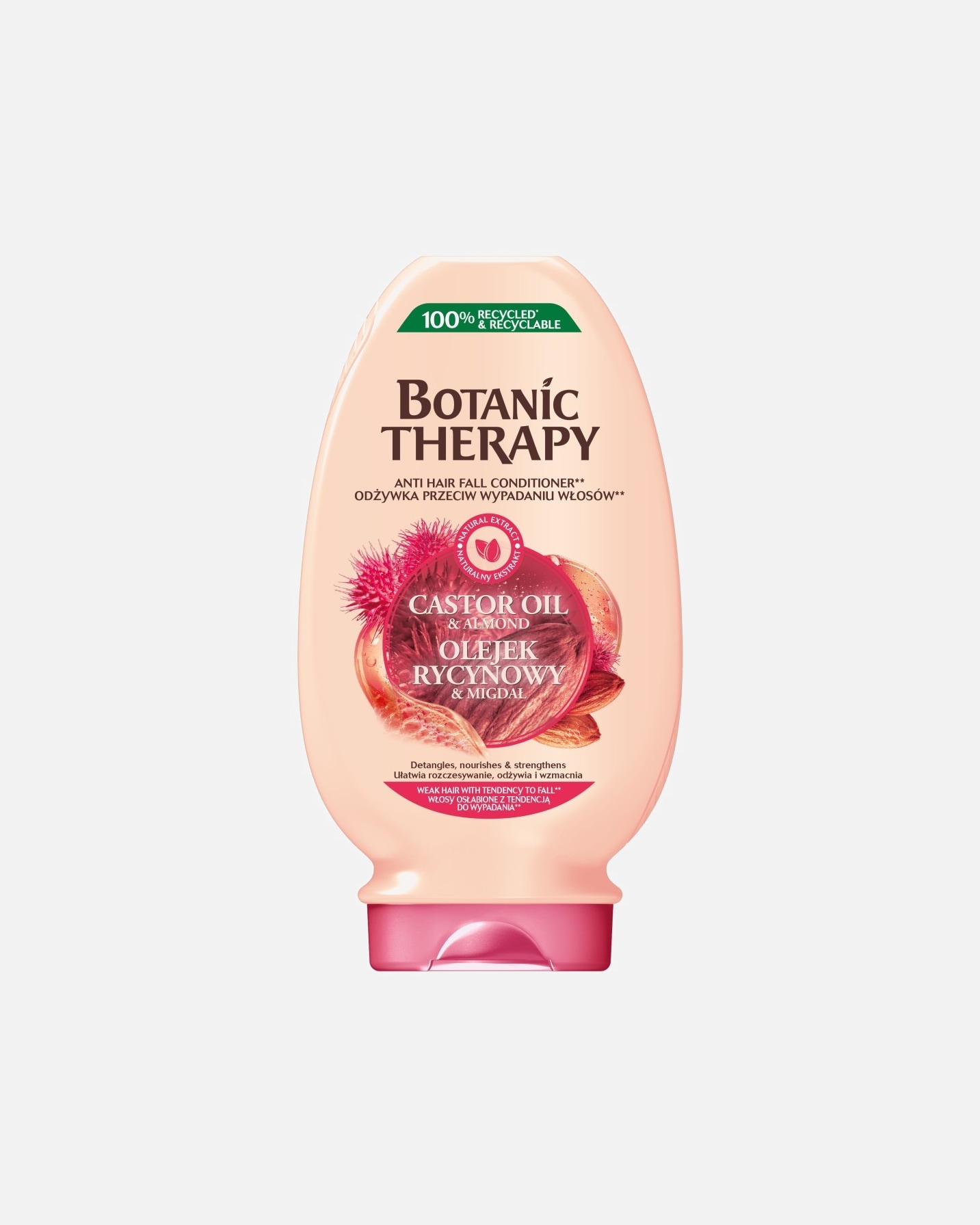 Odżywka do włosów do spłukiwania dla Unisex Garnier Botanic Therapy Olejek rycynowy & Migdał odżywka wzmacniająca 200 ml 200 ml