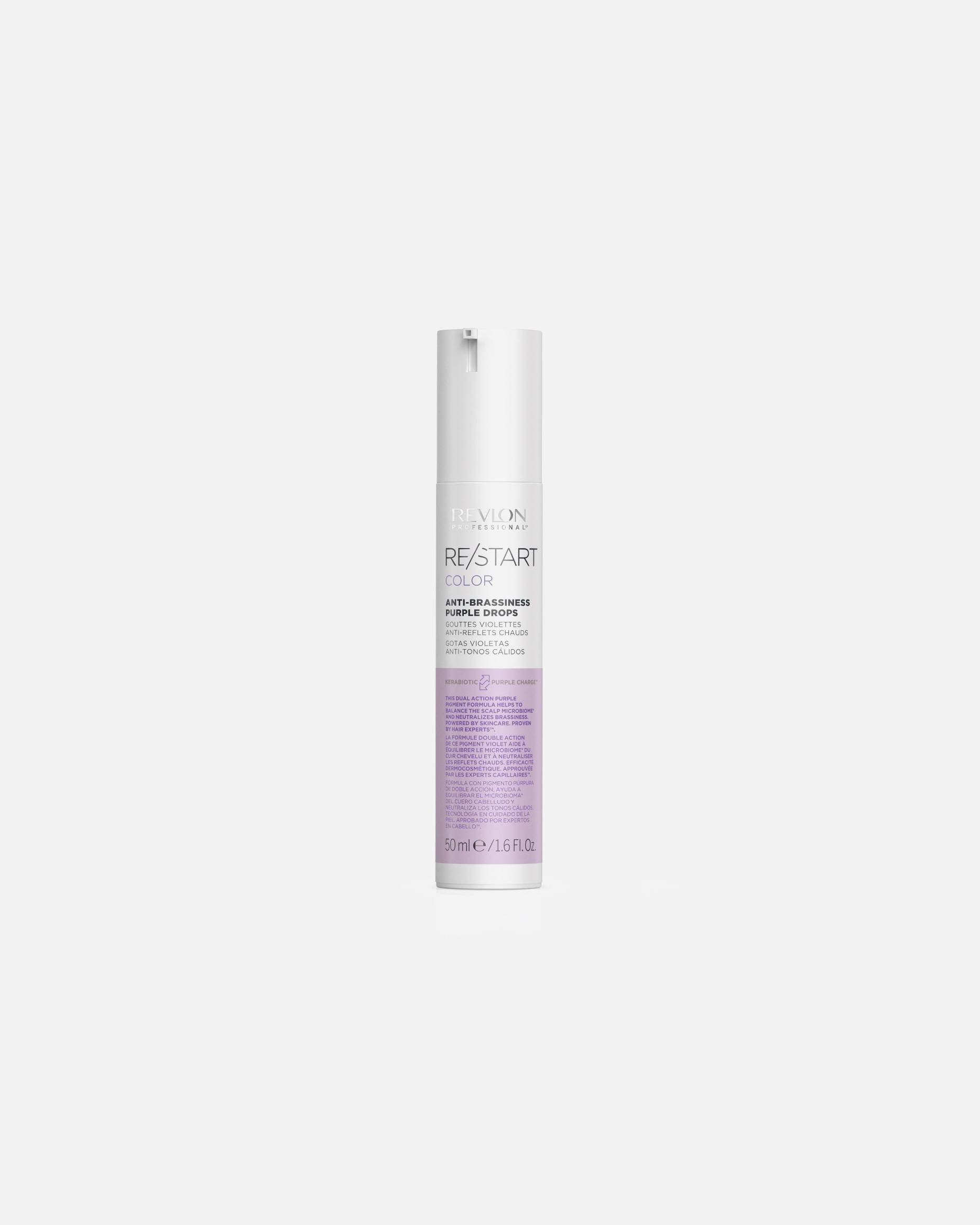 Odżywka do włosów do spłukiwania dla Kobieta Revlon Professional Restart RE/START™ COLOR Krople upiększające – pielęgnacja przeciwżółknięciu włosów blond 50 ml