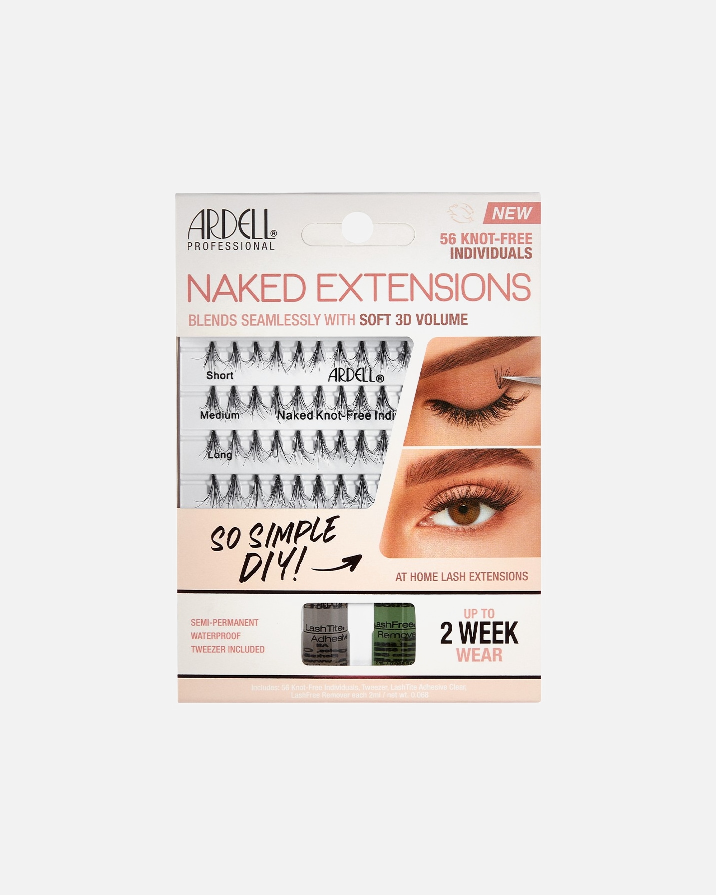 Sztuczne rzęsy dla Unisex Ardell Naked Lashes Extensions Kit Extensions Kit