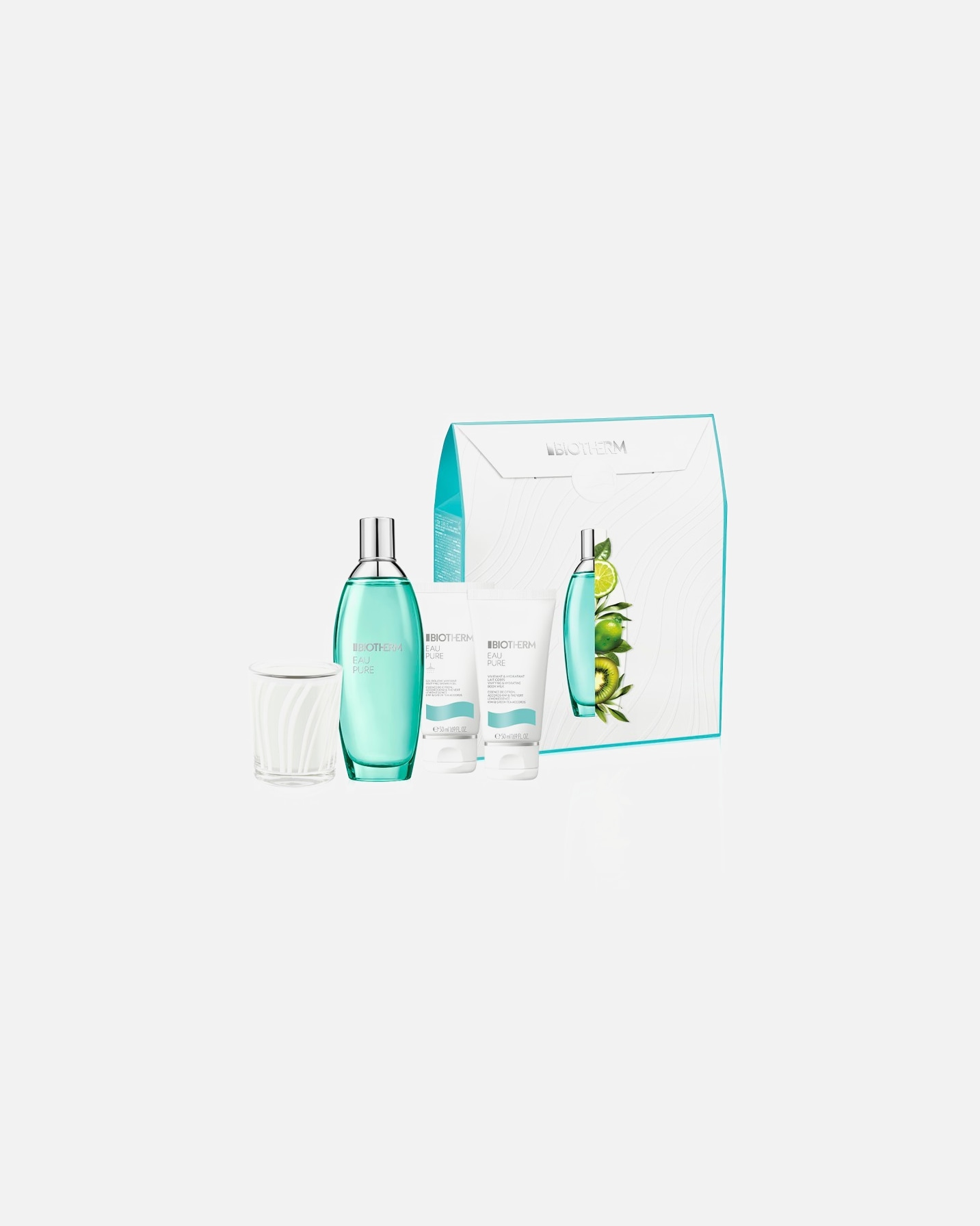 Zestaw do pielęgnacji ciała dla Unisex Biotherm Les Eaux Biotherm Les Eaux Pure Gift Set, Zestaw prezentowy o zapachu Eau Pure, edycja limitowana 1 szt.